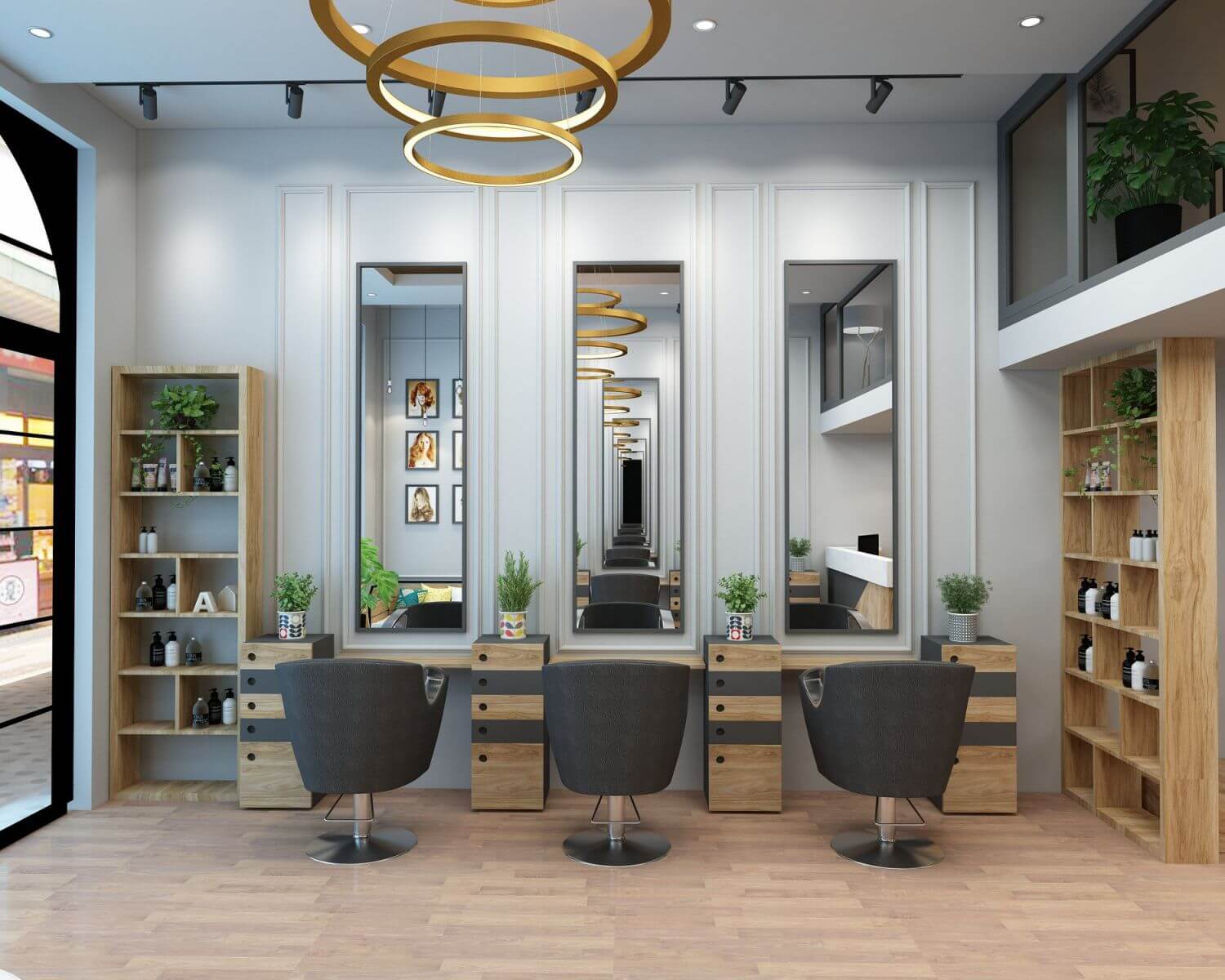 Dự án thiết kế thi công cải tạo salon tóc nhỏ tại Thủ Đức, TP.HCM