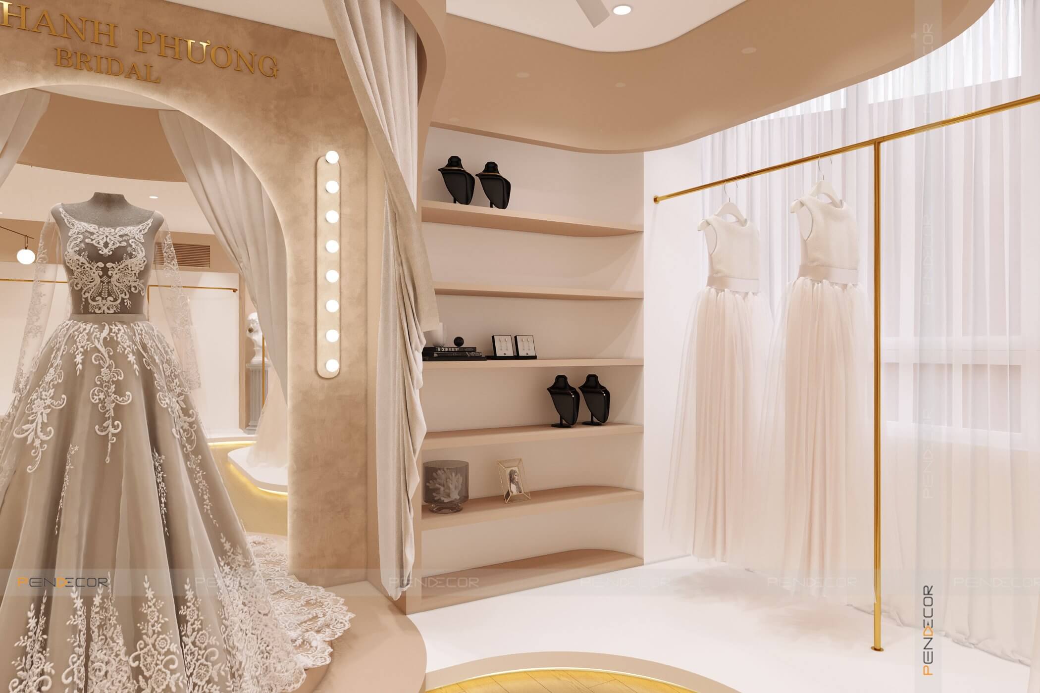 Thiết Kế Showroom Áo Cưới LÊ THANH PHƯƠNG