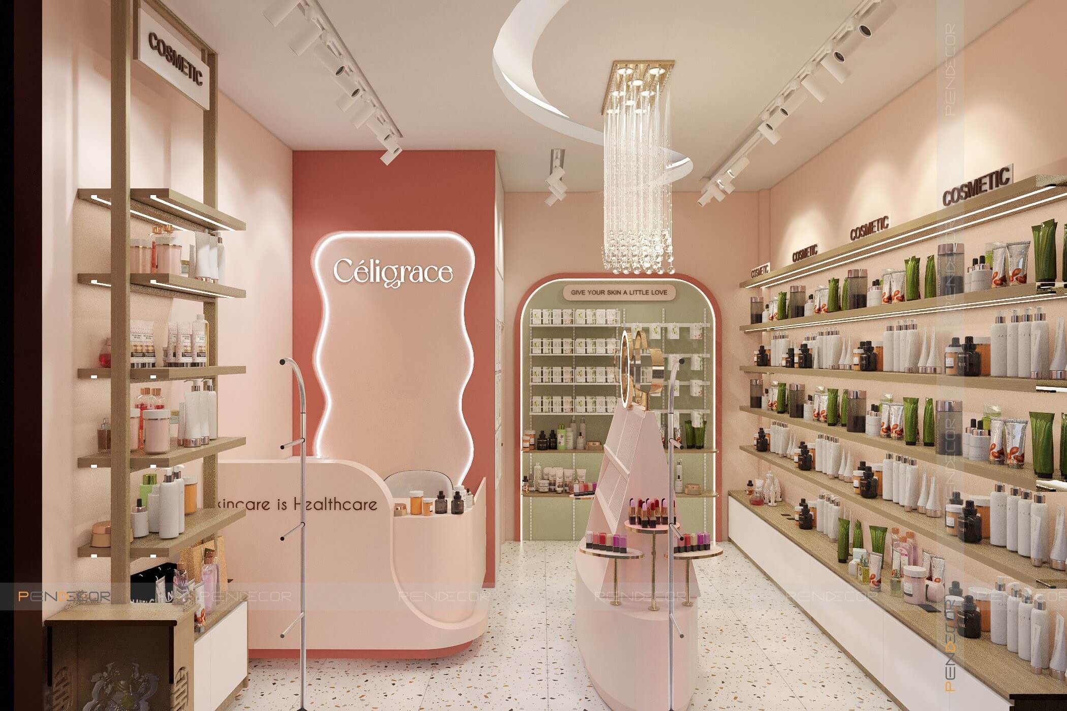 Thiết Kế Shop Mỹ Phẩm Céligrace