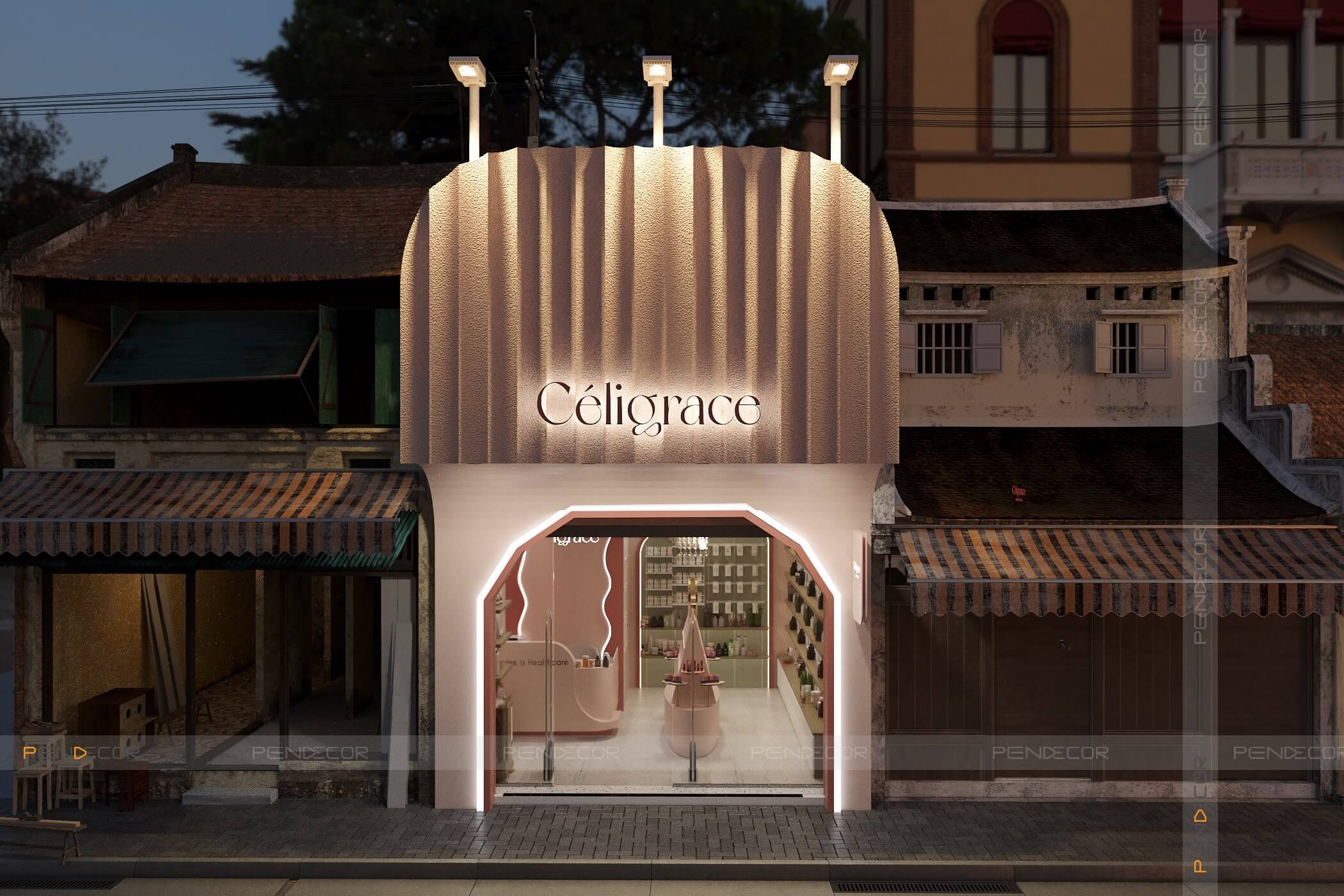 Thiết Kế Shop Mỹ Phẩm Céligrace