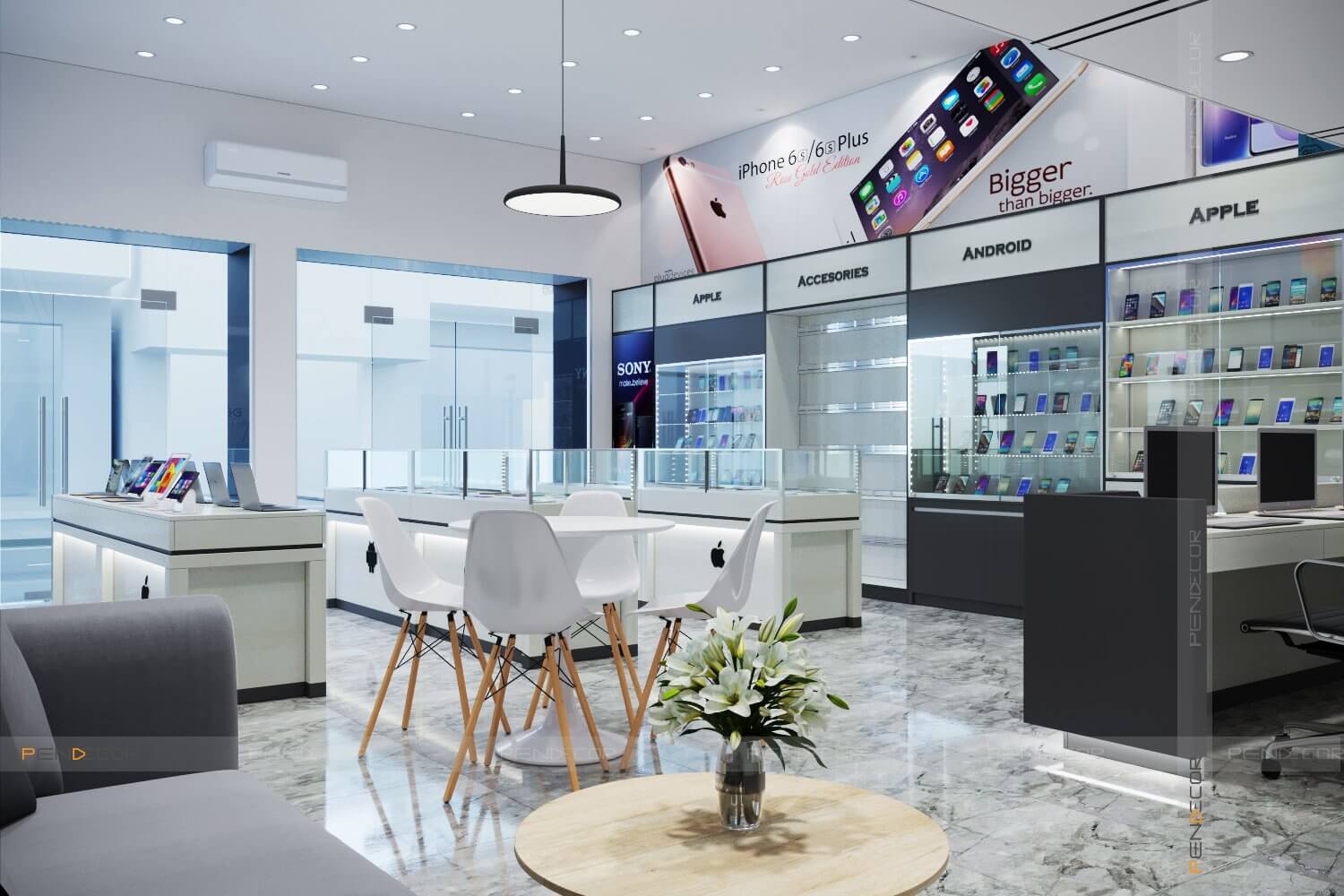 Thiết Kế Shop Điện Thoại Đế Mobile