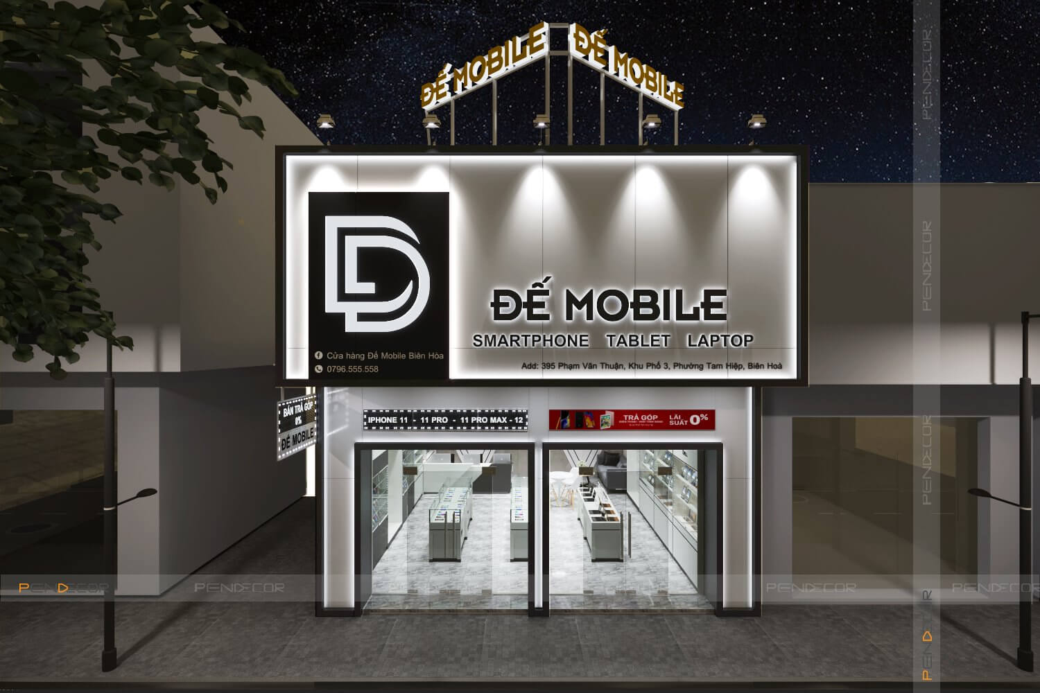 Thiết Kế Shop Điện Thoại Đế Mobile