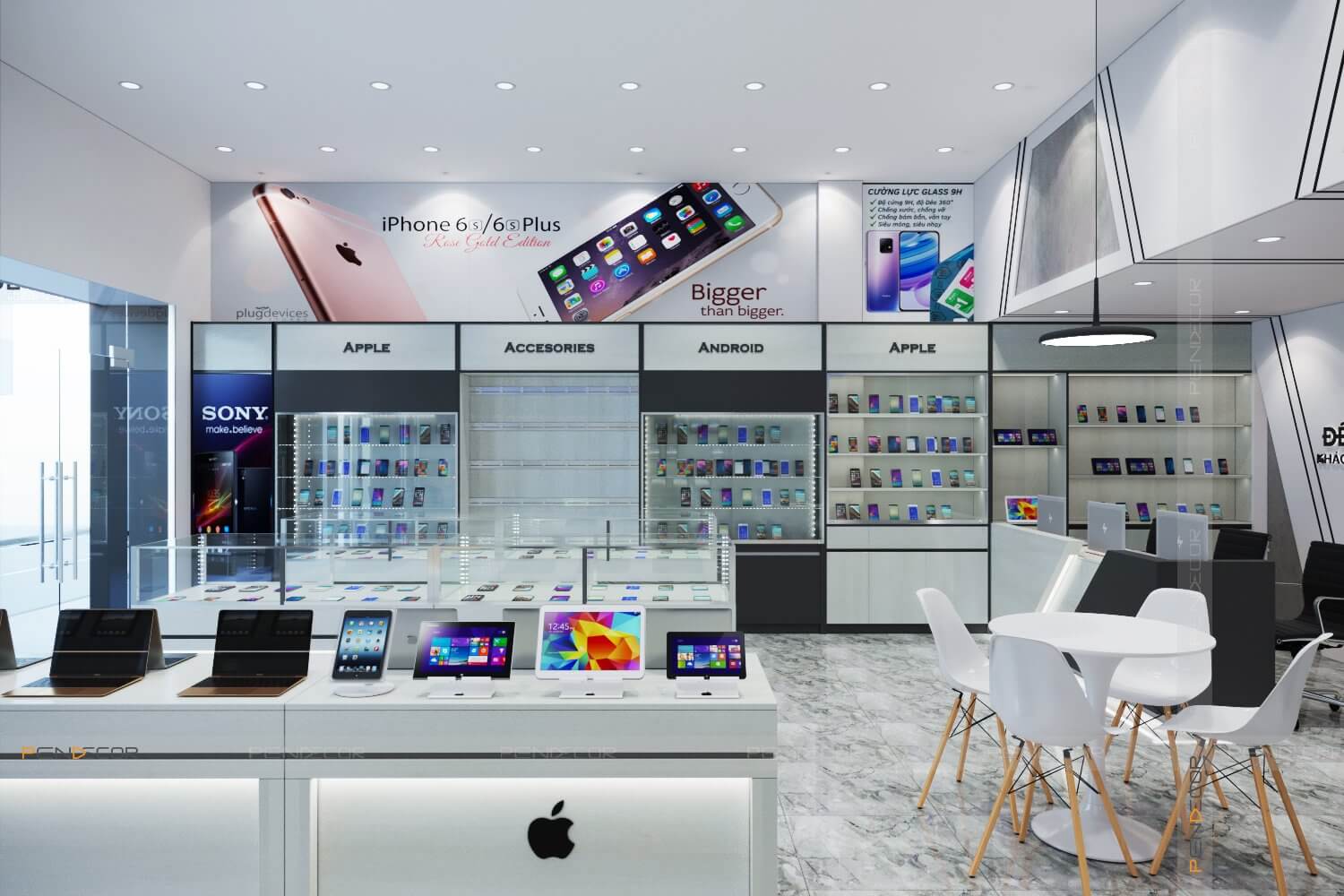 Thiết Kế Shop Điện Thoại Đế Mobile