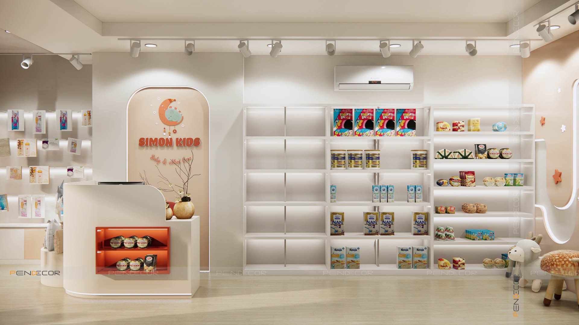 Thiết Kế Shop Mẹ và Bé Simon Kids