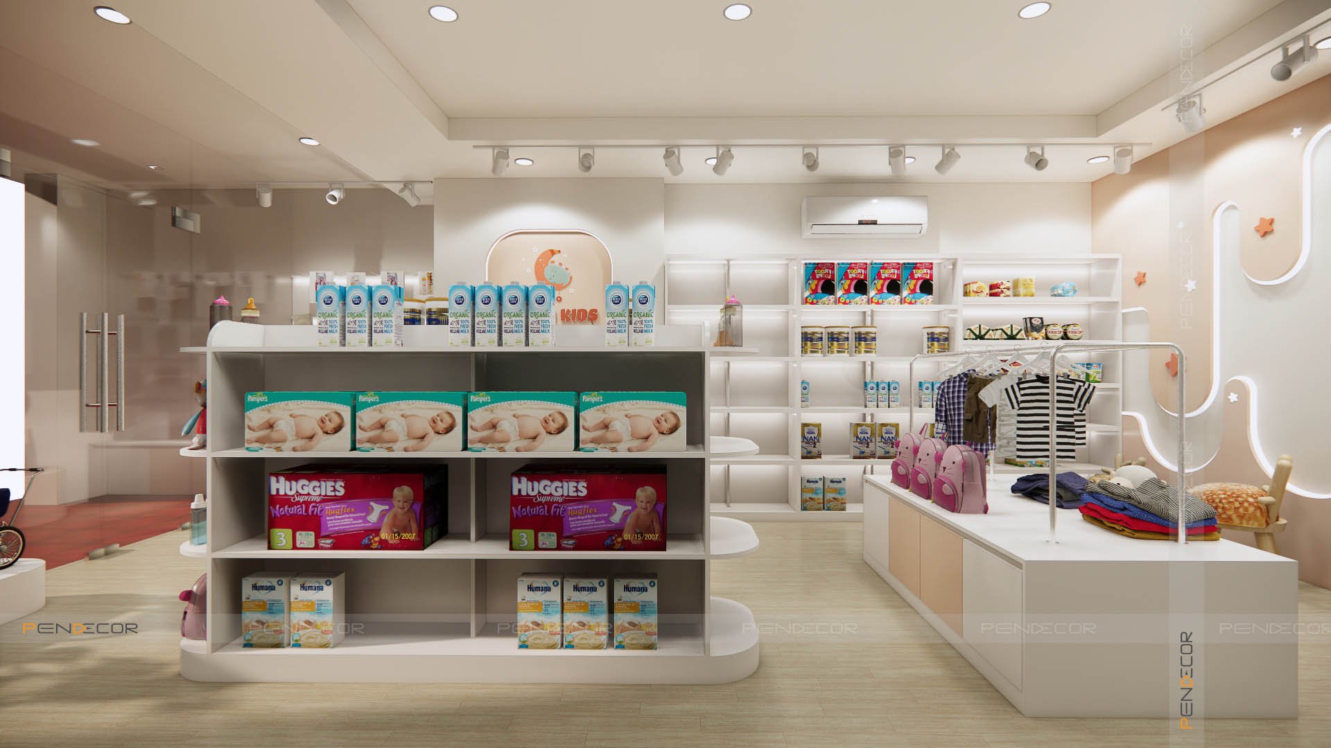 Thiết Kế Shop Mẹ và Bé Simon Kids