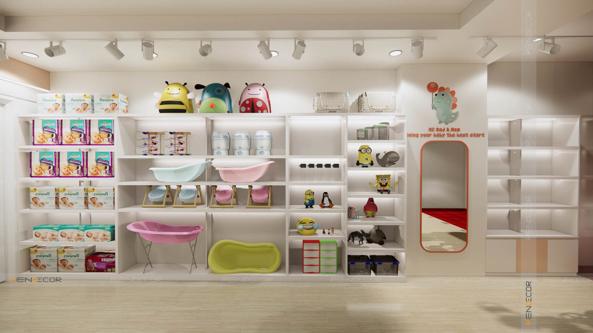 Thiết Kế Shop Mẹ và Bé Simon Kids