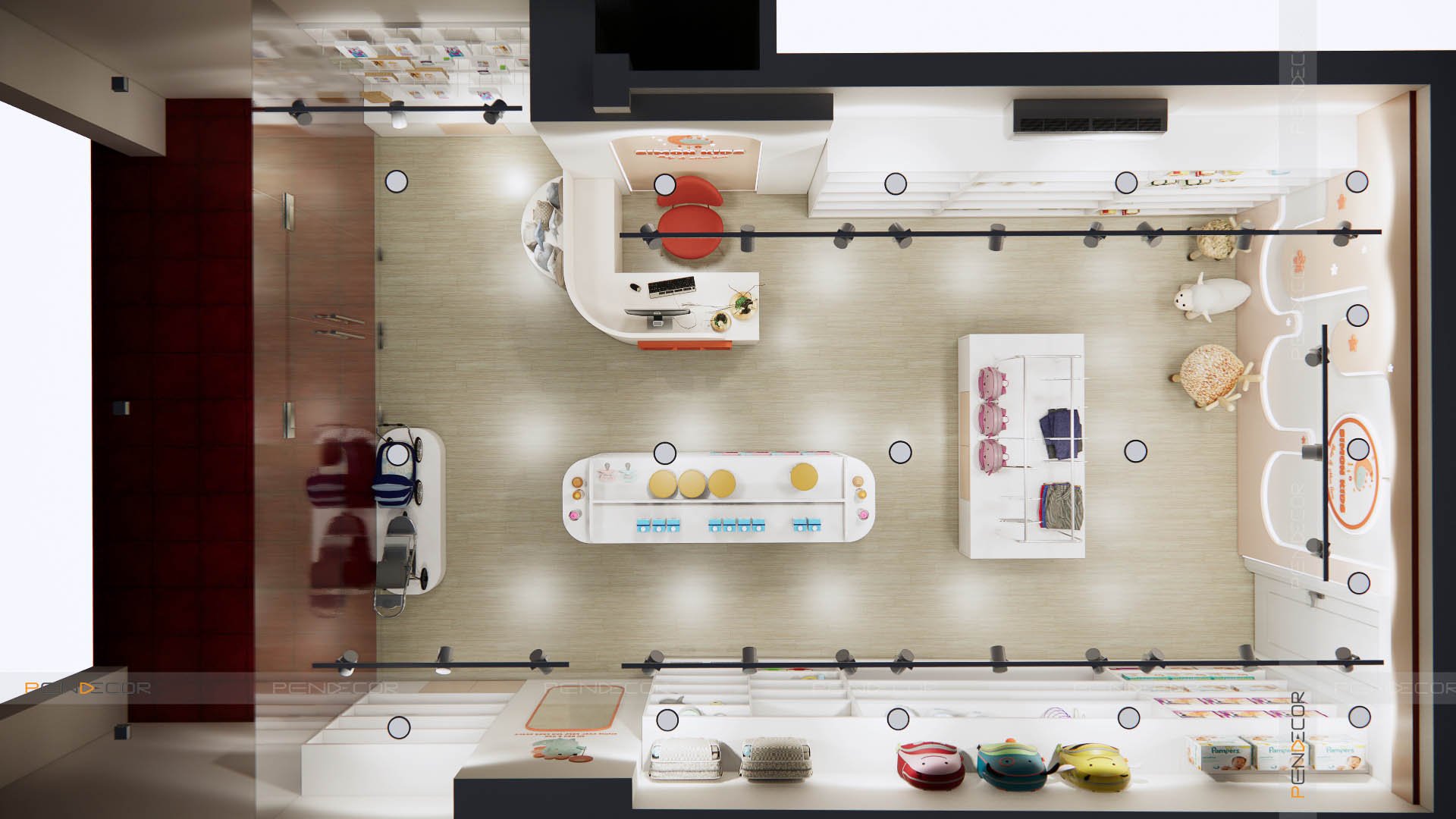 Thiết Kế Shop Mẹ và Bé Simon Kids