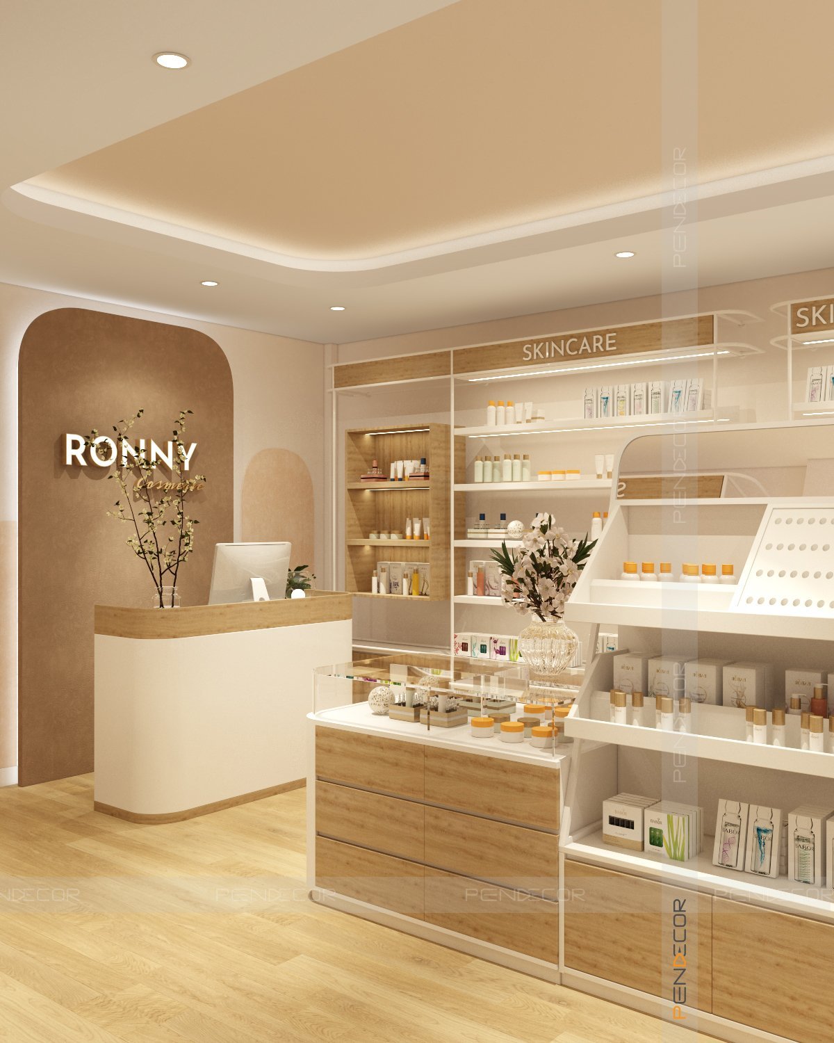 Thiết Kế Shop Mỹ Phẩm Ronny
