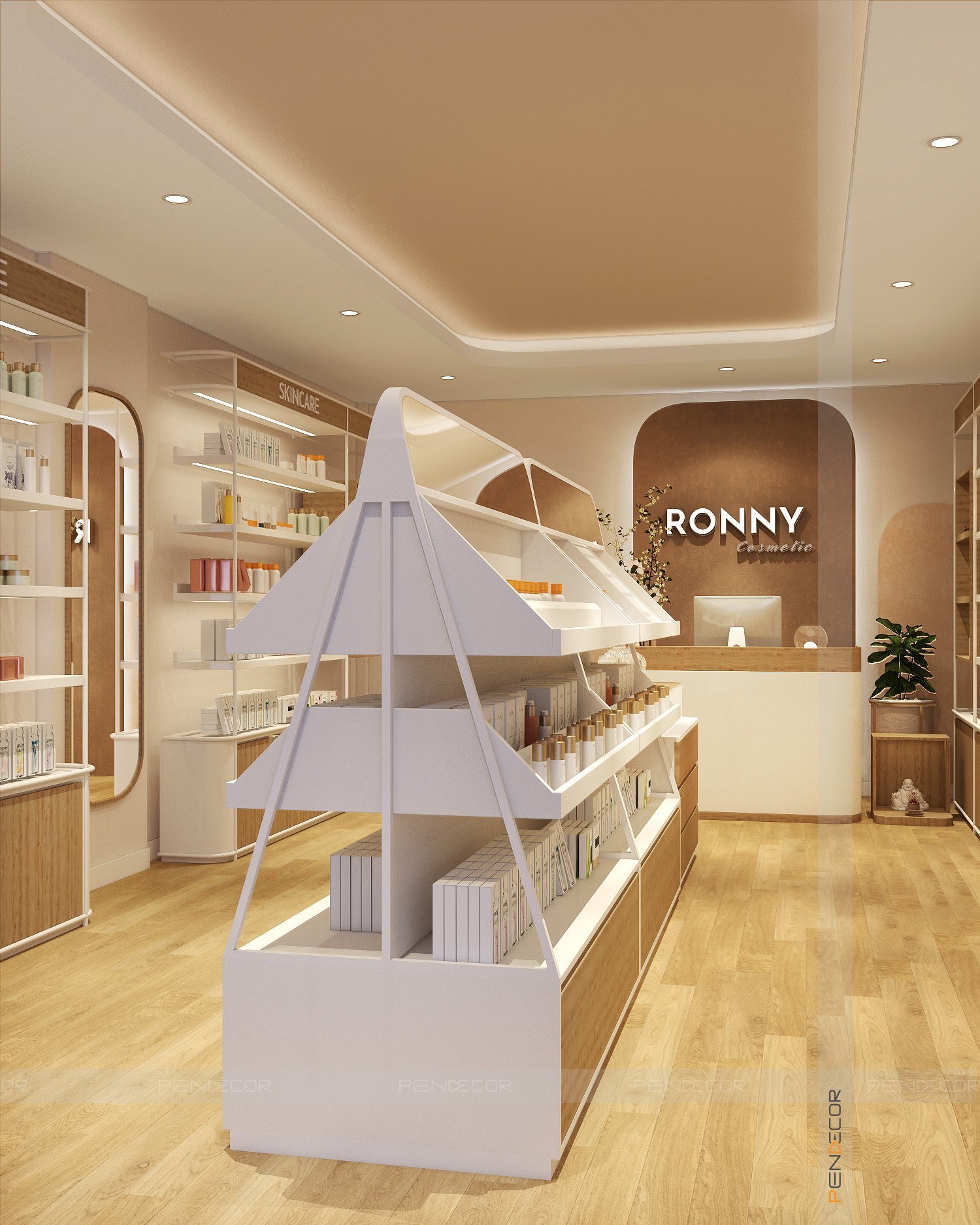 Thiết Kế Shop Mỹ Phẩm Ronny