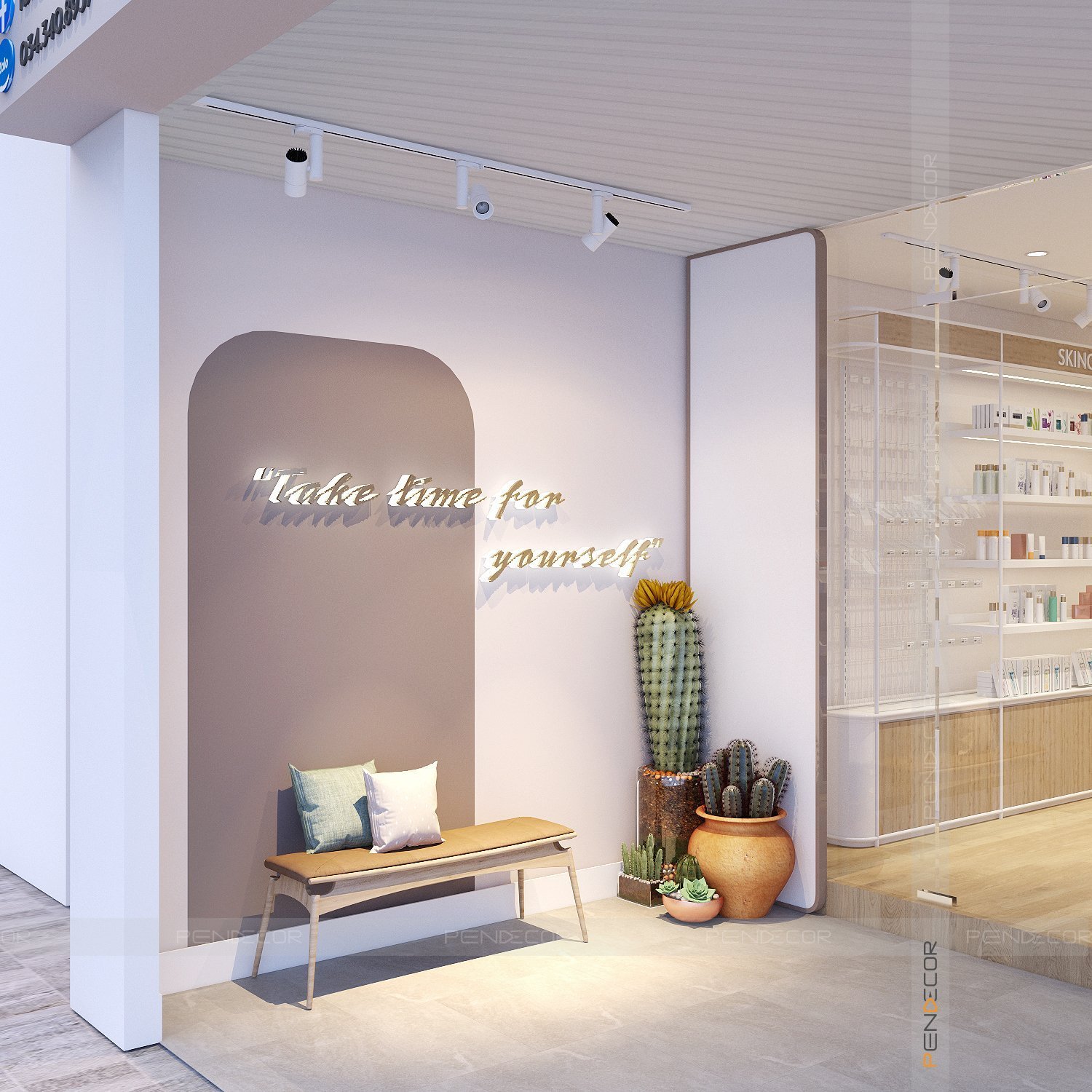 Thiết Kế Shop Mỹ Phẩm Ronny