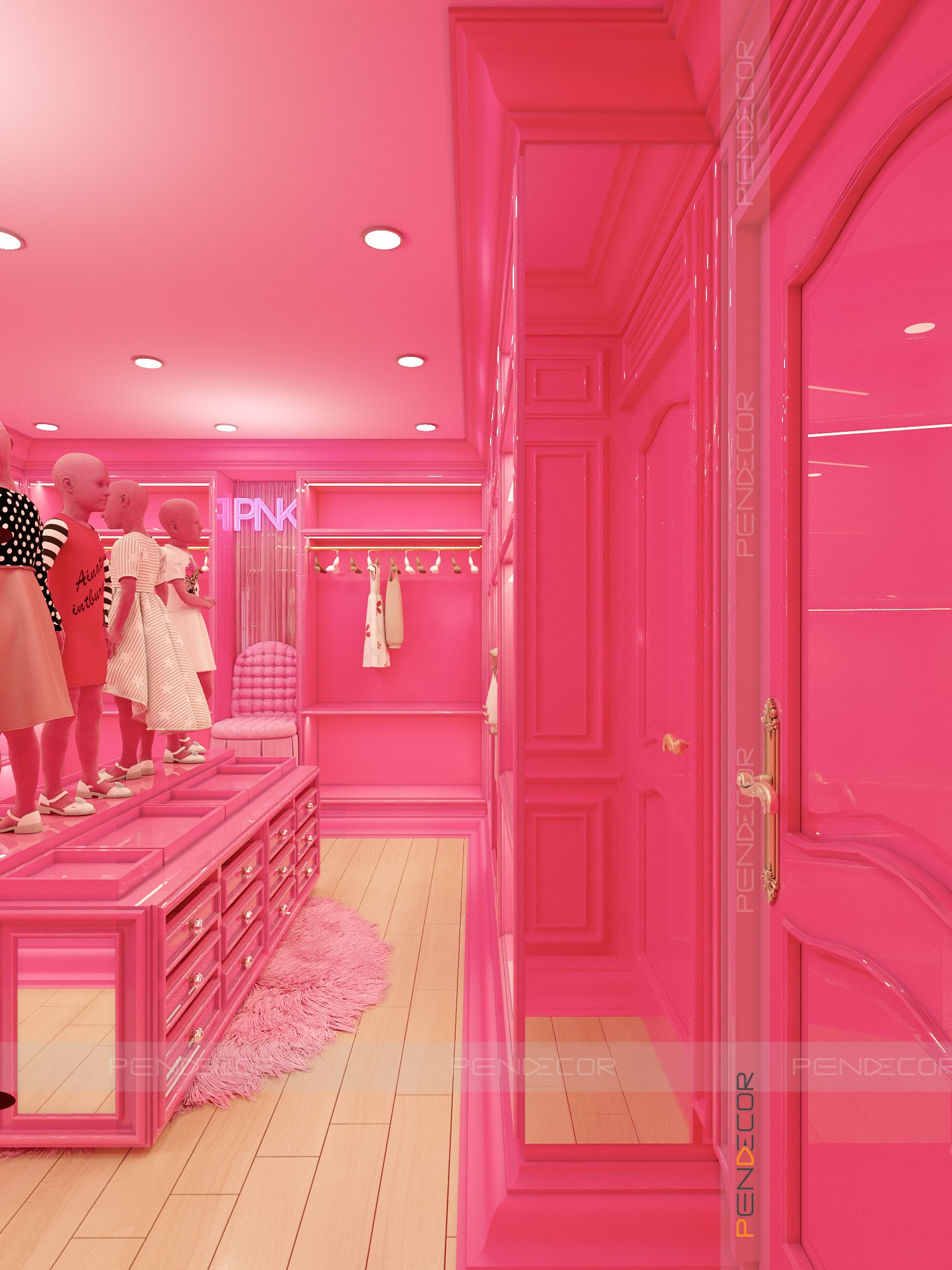 Thiết Kế Shop Thời Trang Nữ PINK