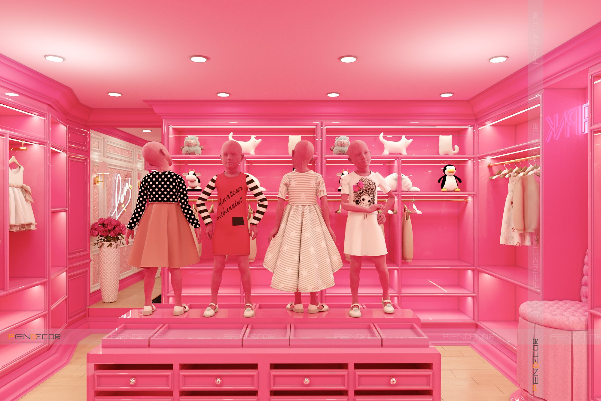 Thiết Kế Shop Thời Trang Nữ PINK