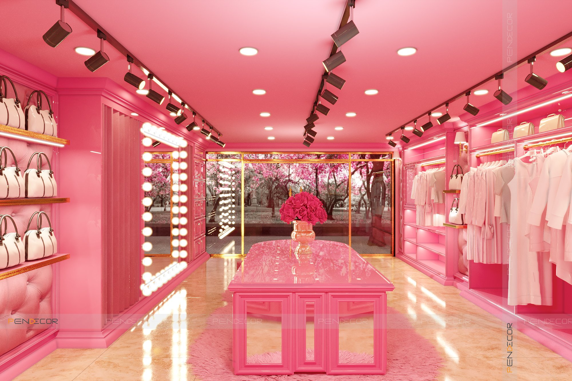 Thiết Kế Shop Thời Trang Nữ PINK