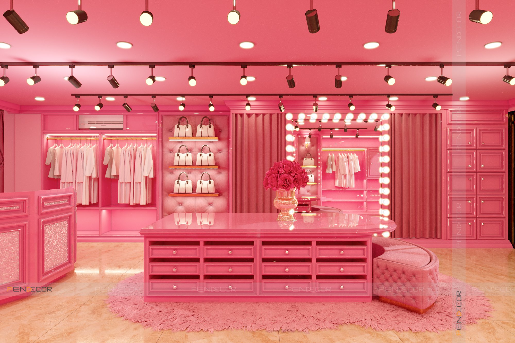 Thiết Kế Shop Thời Trang Nữ PINK