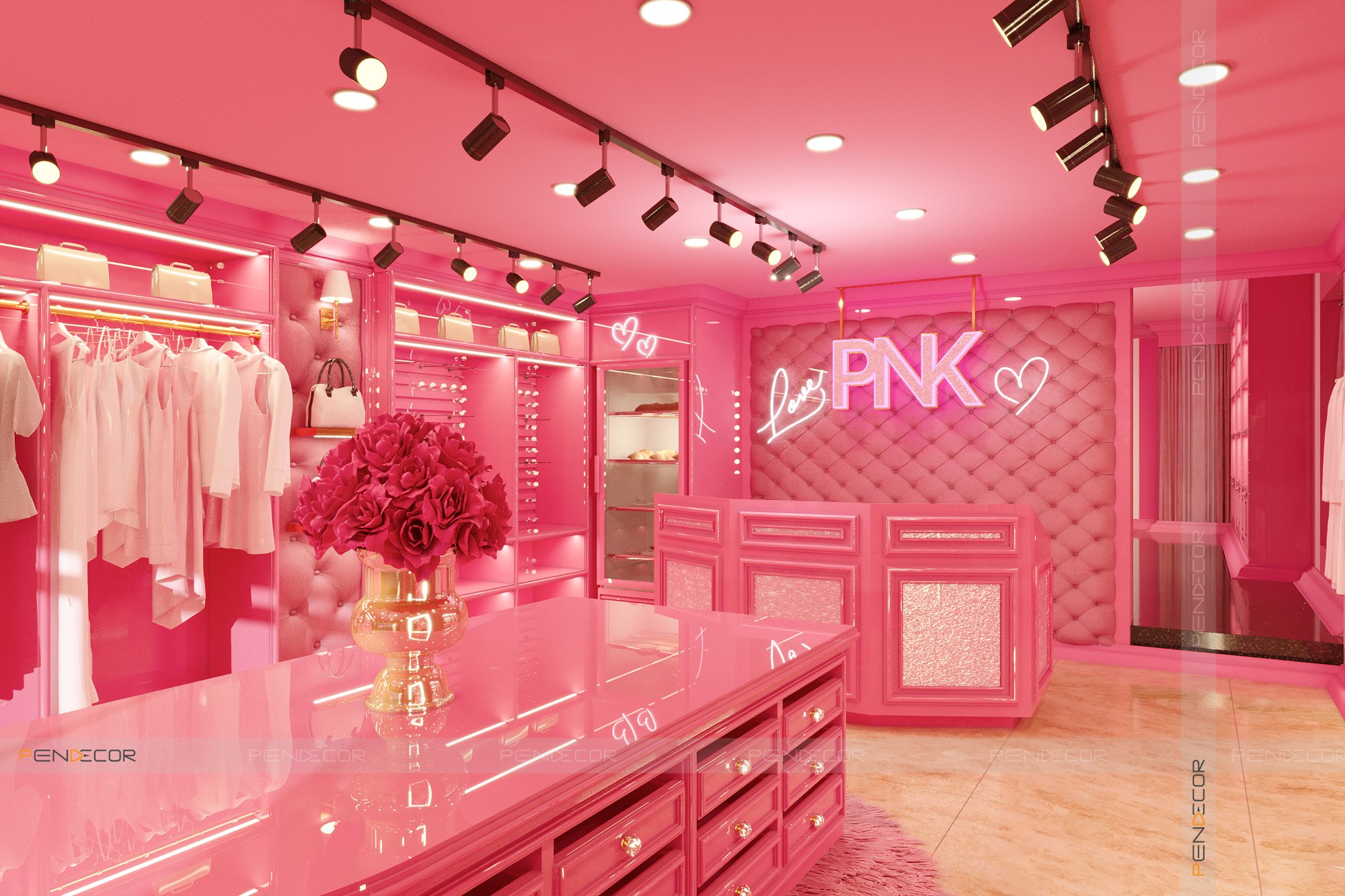 Thiết Kế Shop Thời Trang Nữ PINK