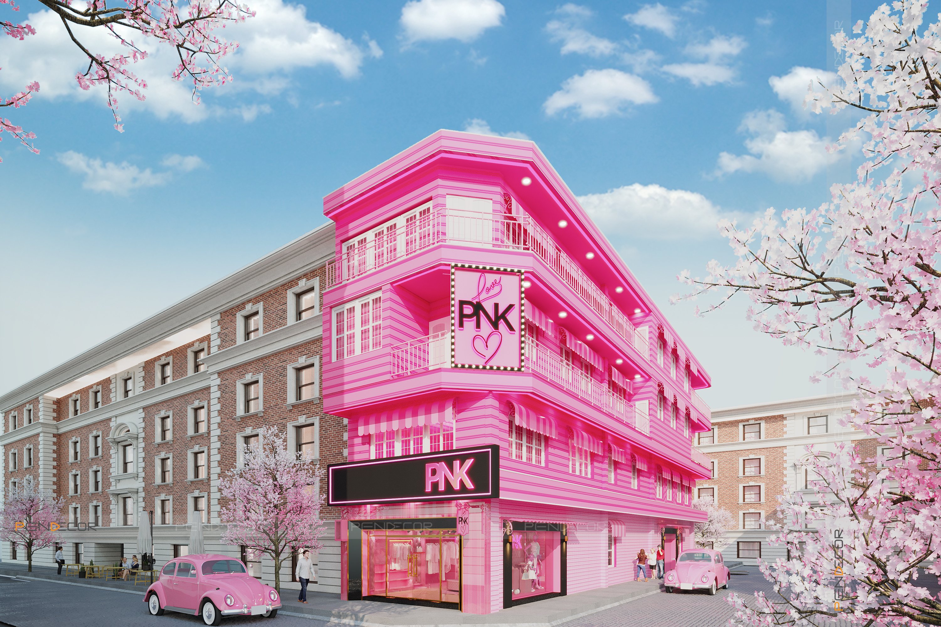 Thiết Kế Shop Thời Trang Nữ PINK