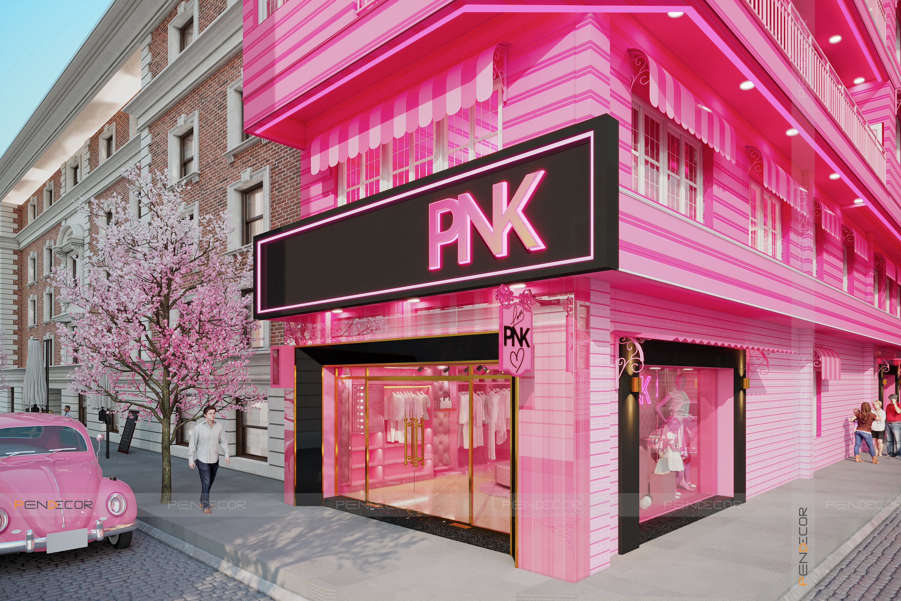 Thiết Kế Shop Thời Trang Nữ PINK