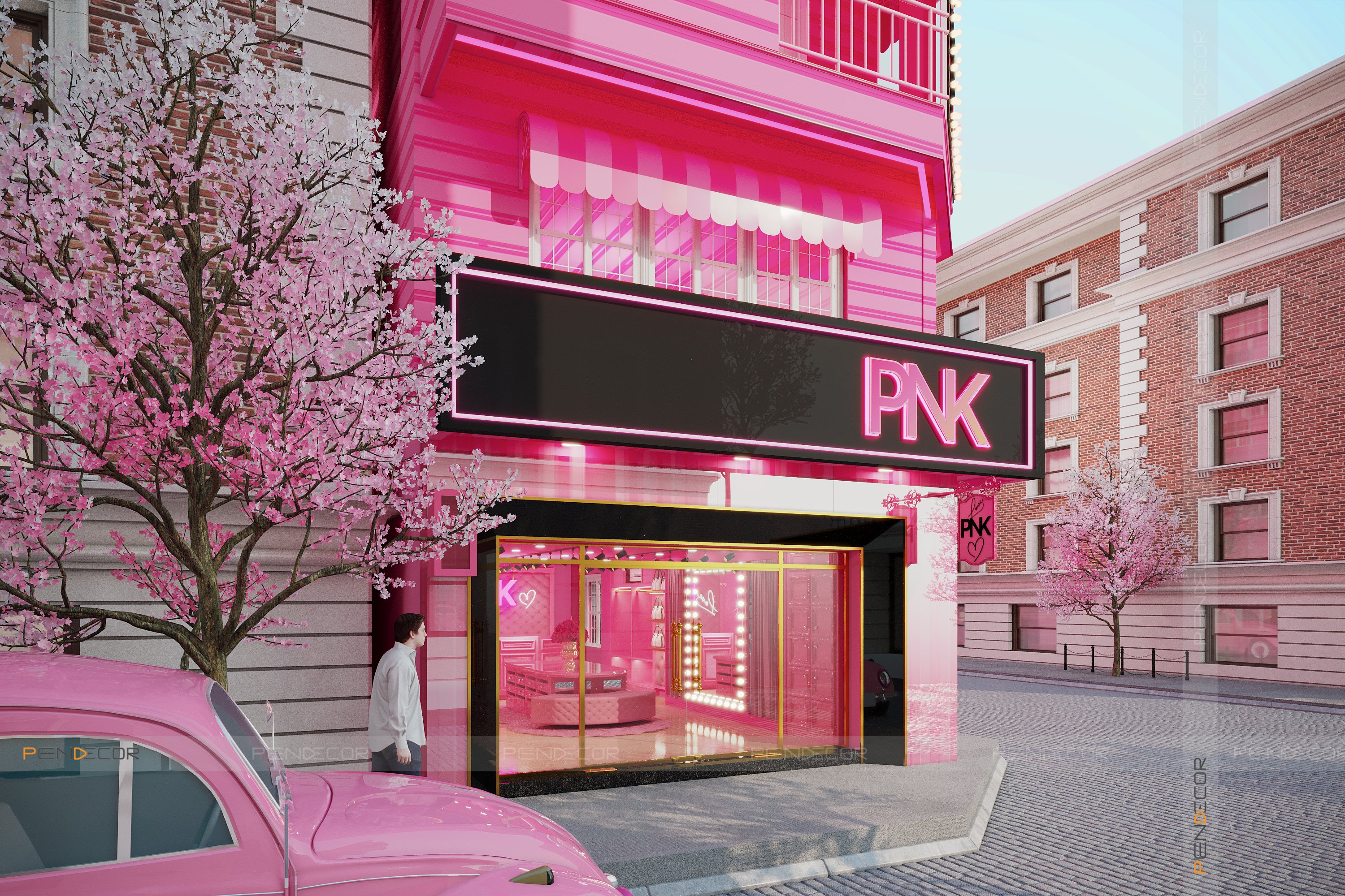 Thiết Kế Shop Thời Trang Nữ PINK