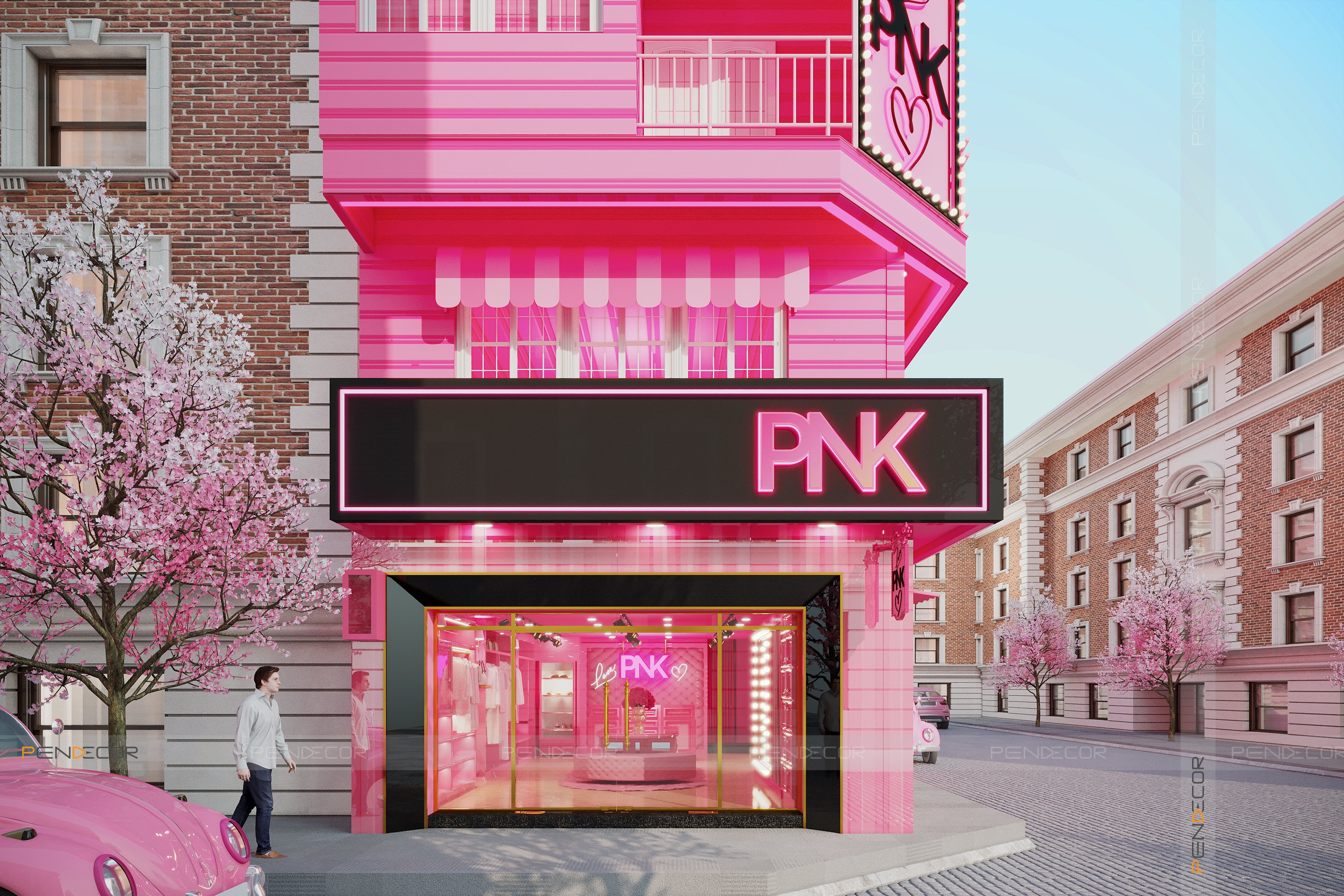 Thiết Kế Shop Thời Trang Nữ PINK