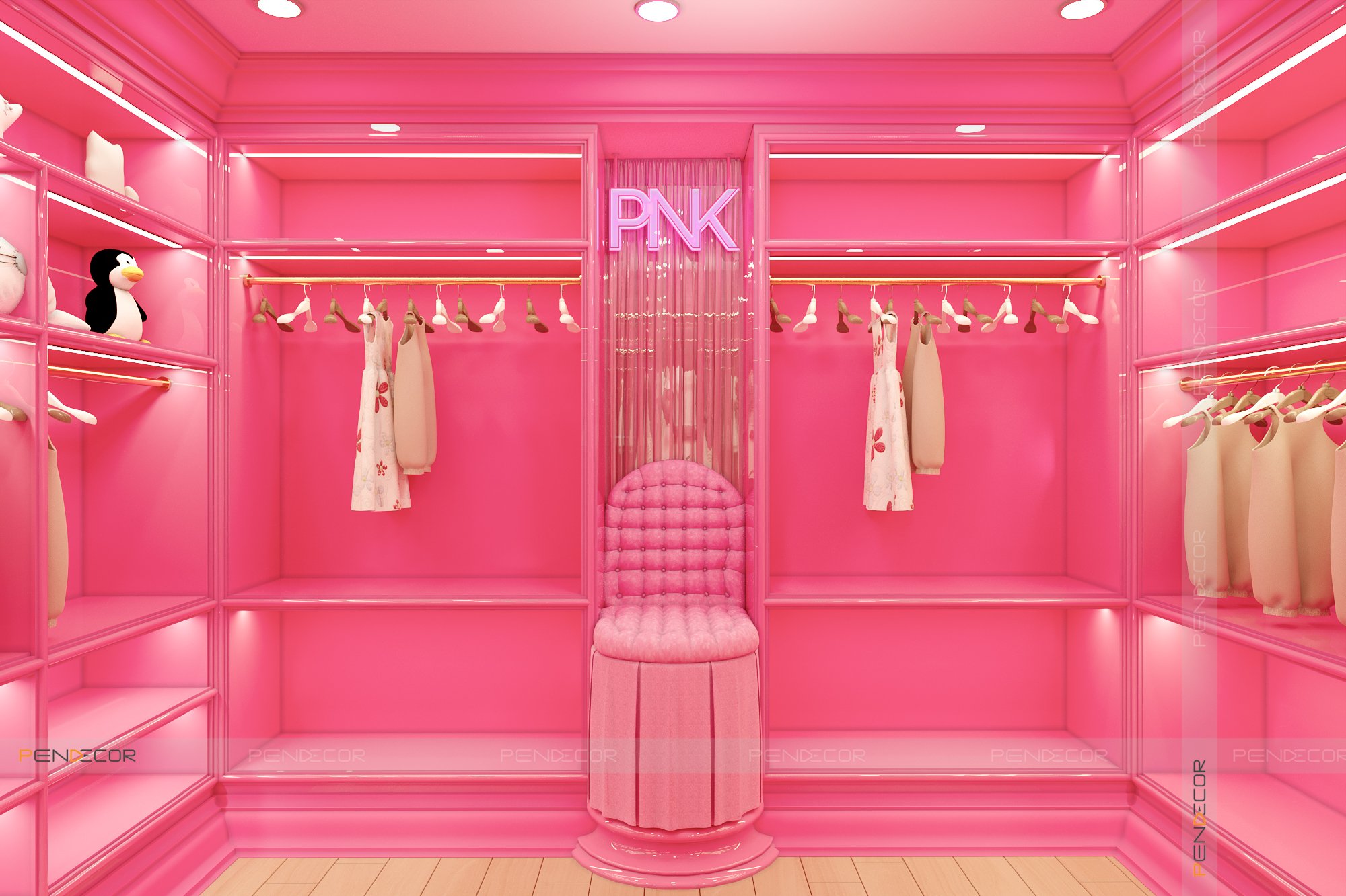 Thiết Kế Shop Thời Trang Nữ PINK