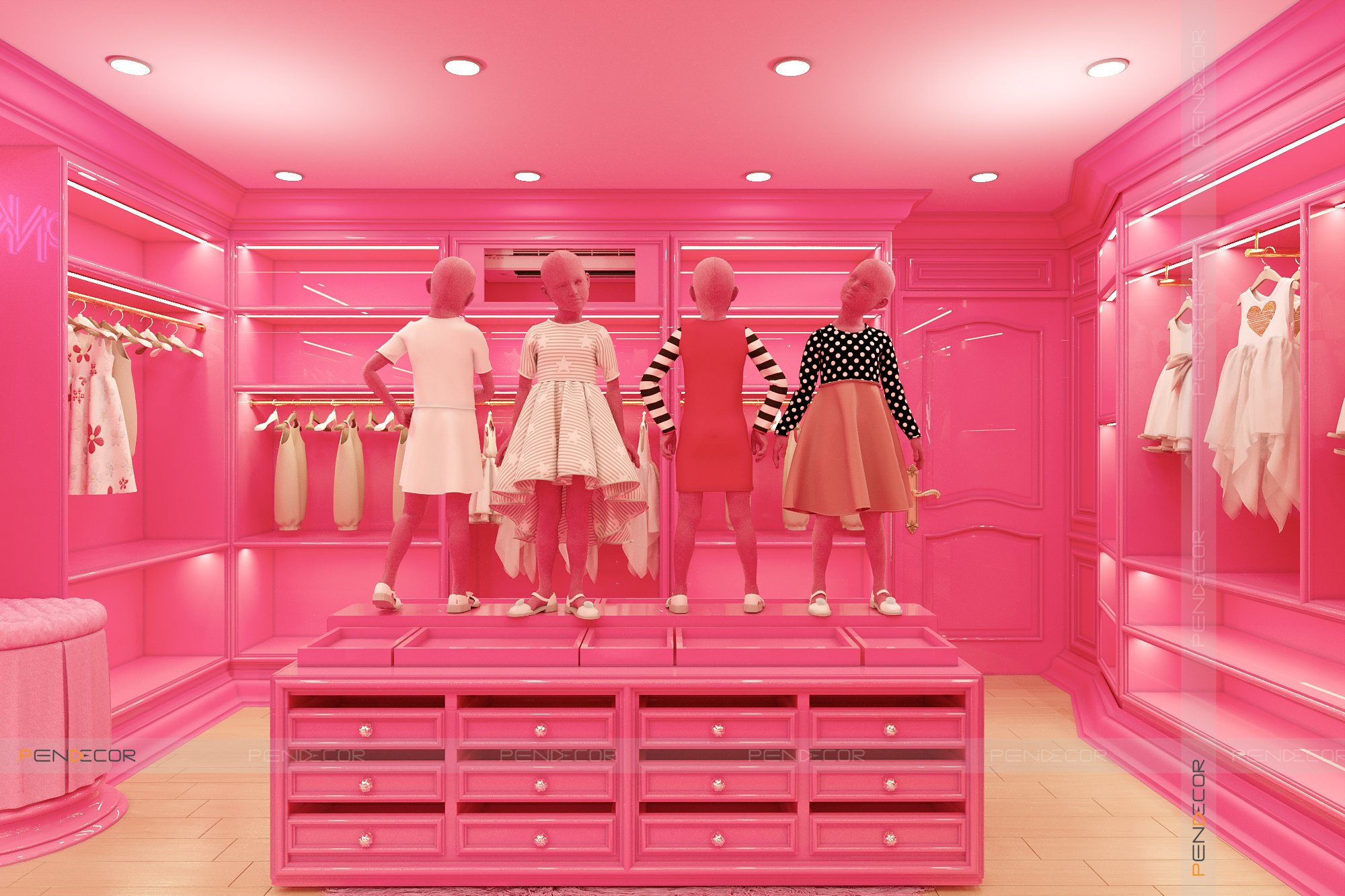 Thiết Kế Shop Thời Trang Nữ PINK