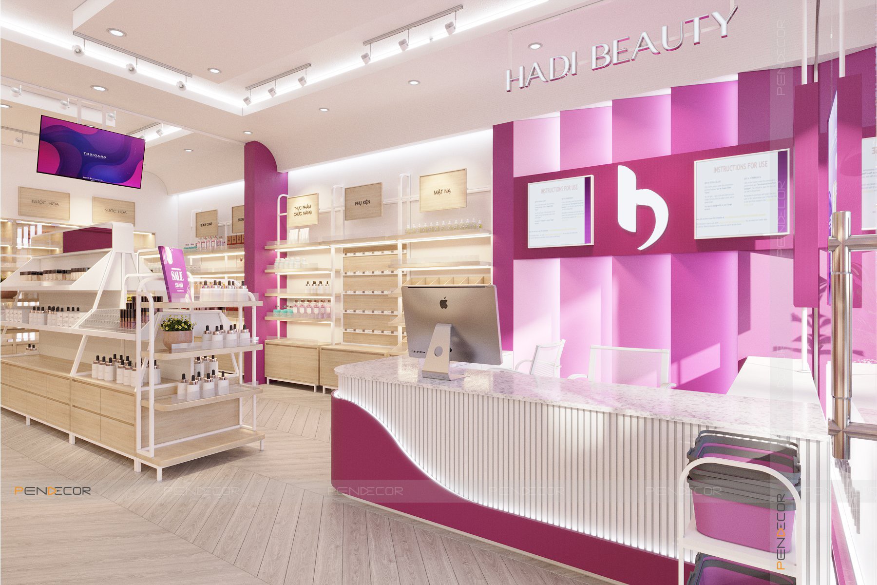 Thiết Kế Shop Mỹ Phẩm HADI Beauty