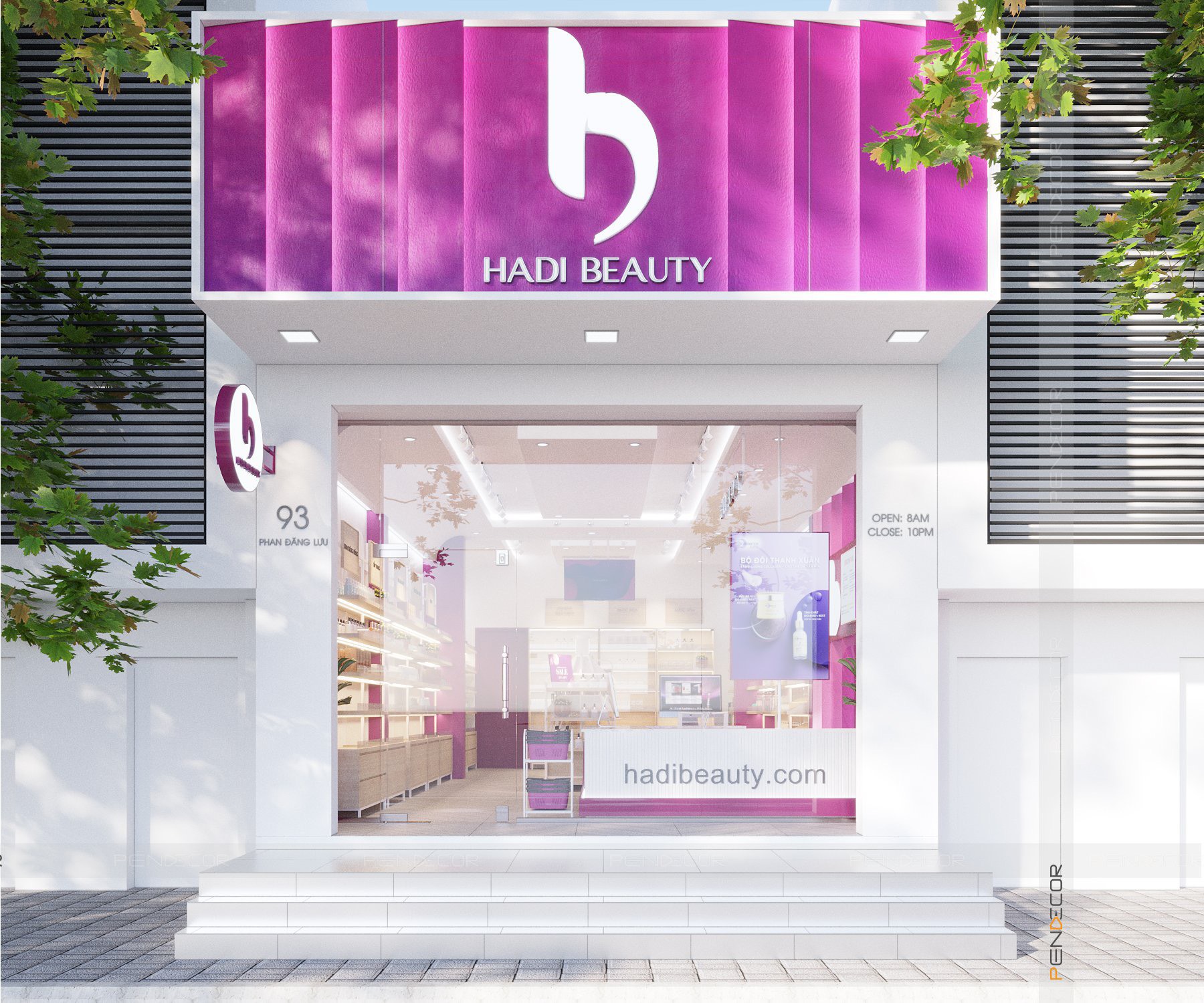 Thiết Kế Shop Mỹ Phẩm HADI Beauty