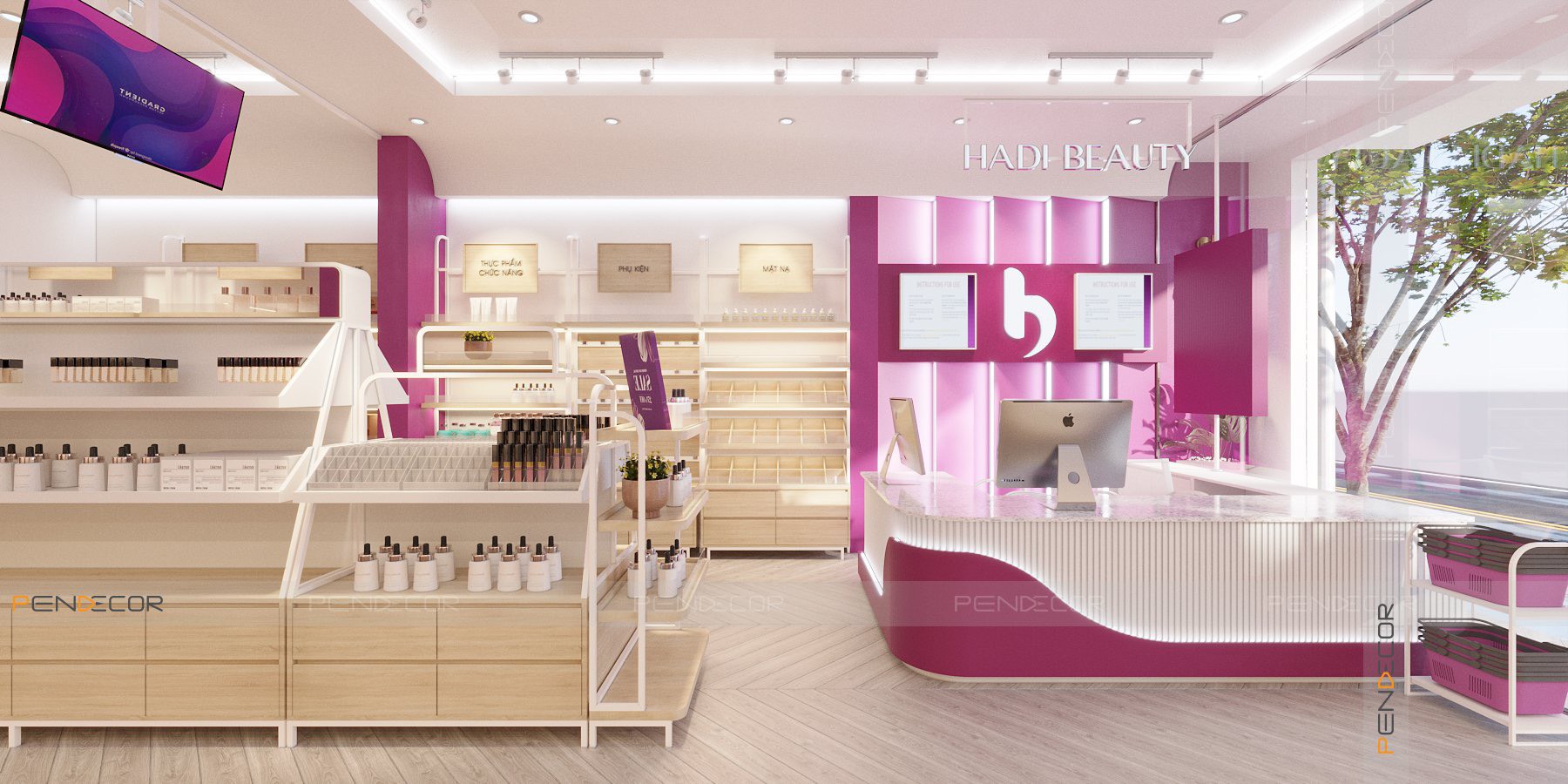 Thiết Kế Shop Mỹ Phẩm HADI Beauty