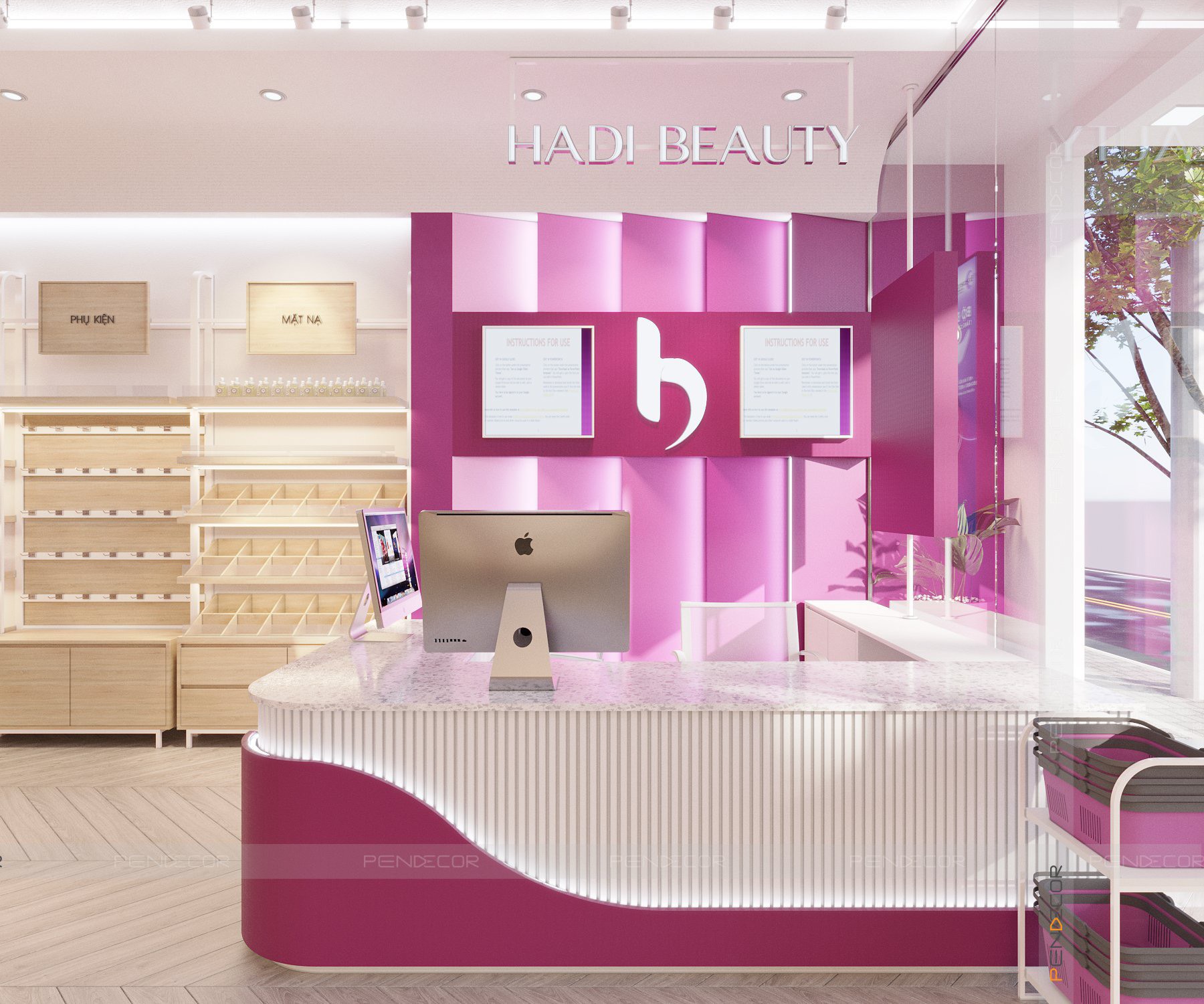 Thiết Kế Shop Mỹ Phẩm HADI Beauty