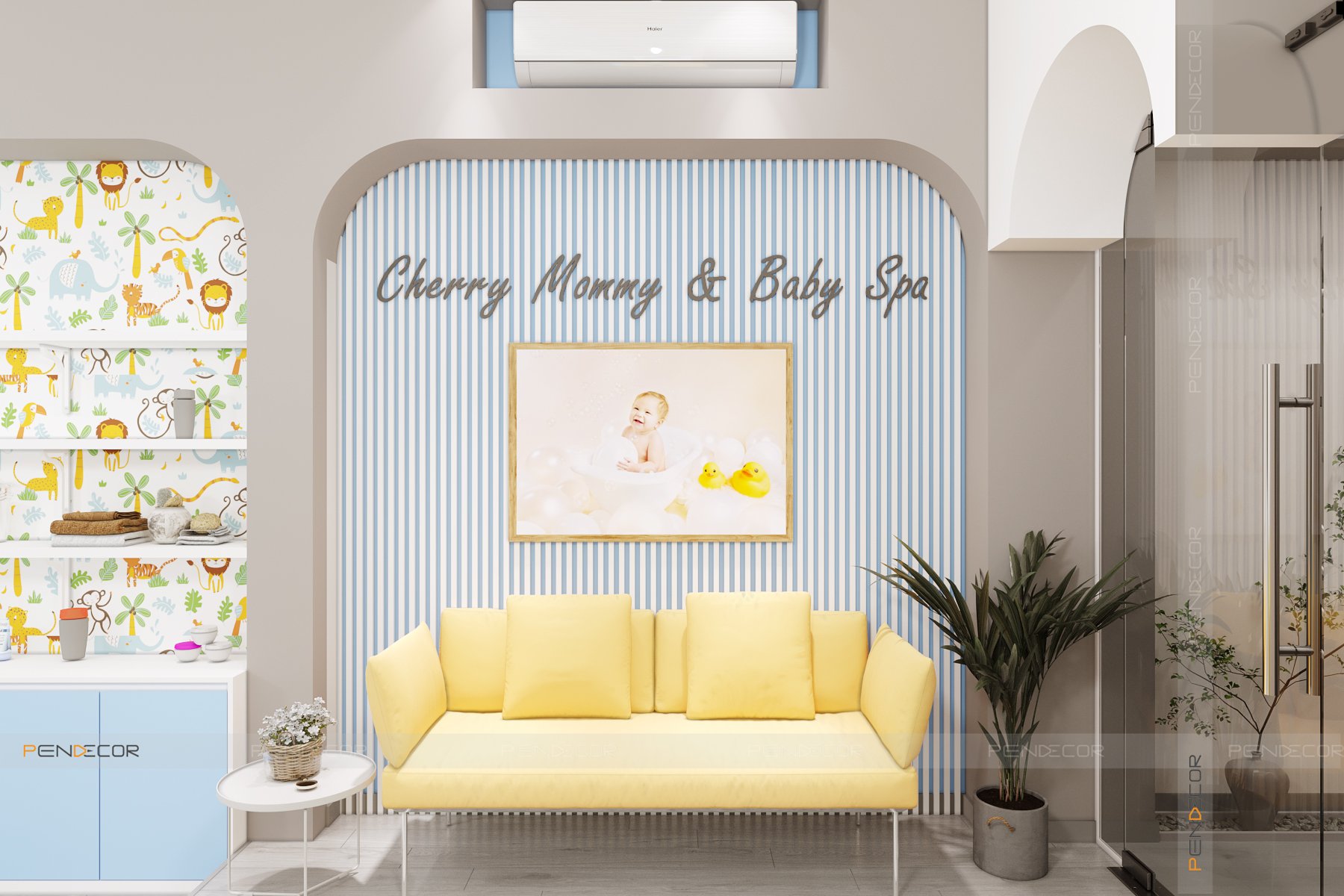 Thiết kế Spa Mẹ và Bé Cherry
