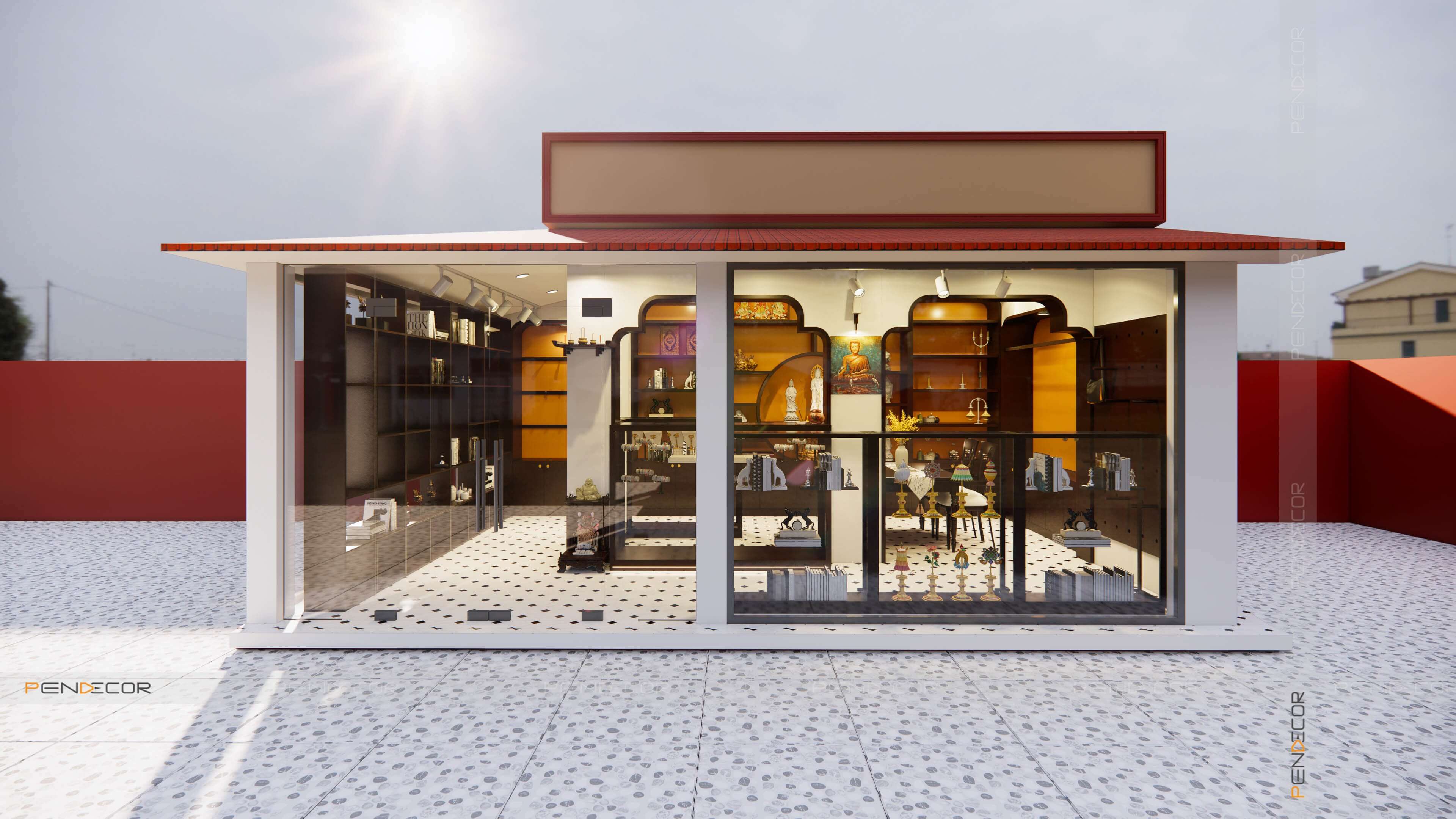 Thiết Kế Shop Phụ Kiện Vật Phẩm Phong Thuỷ Chùa Long Thạnh