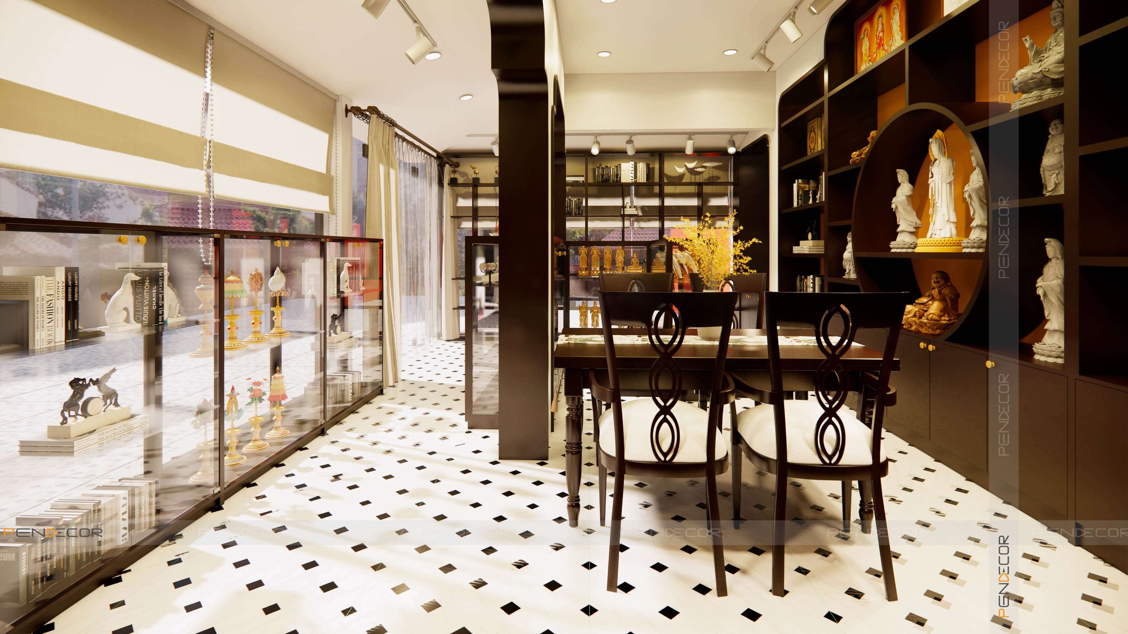 Thiết Kế Shop Phụ Kiện Vật Phẩm Phong Thuỷ Chùa Long Thạnh