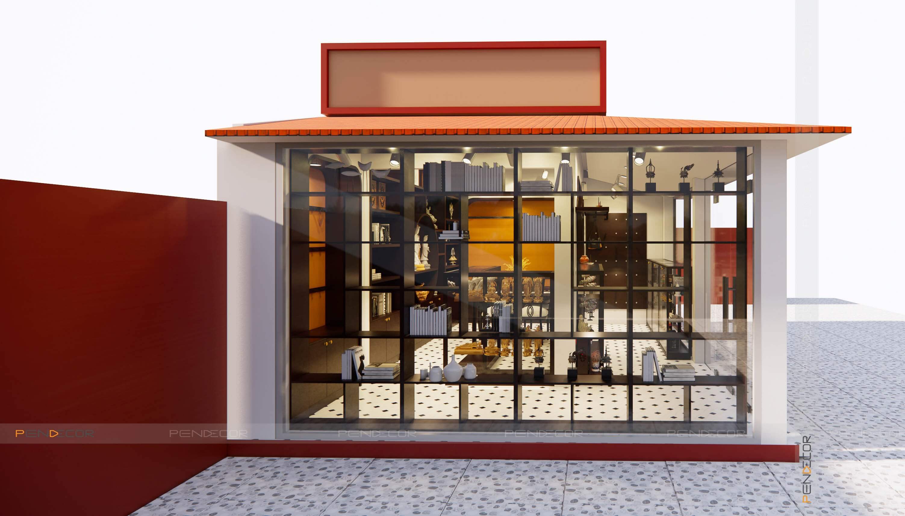 Thiết Kế Shop Phụ Kiện Vật Phẩm Phong Thuỷ Chùa Long Thạnh