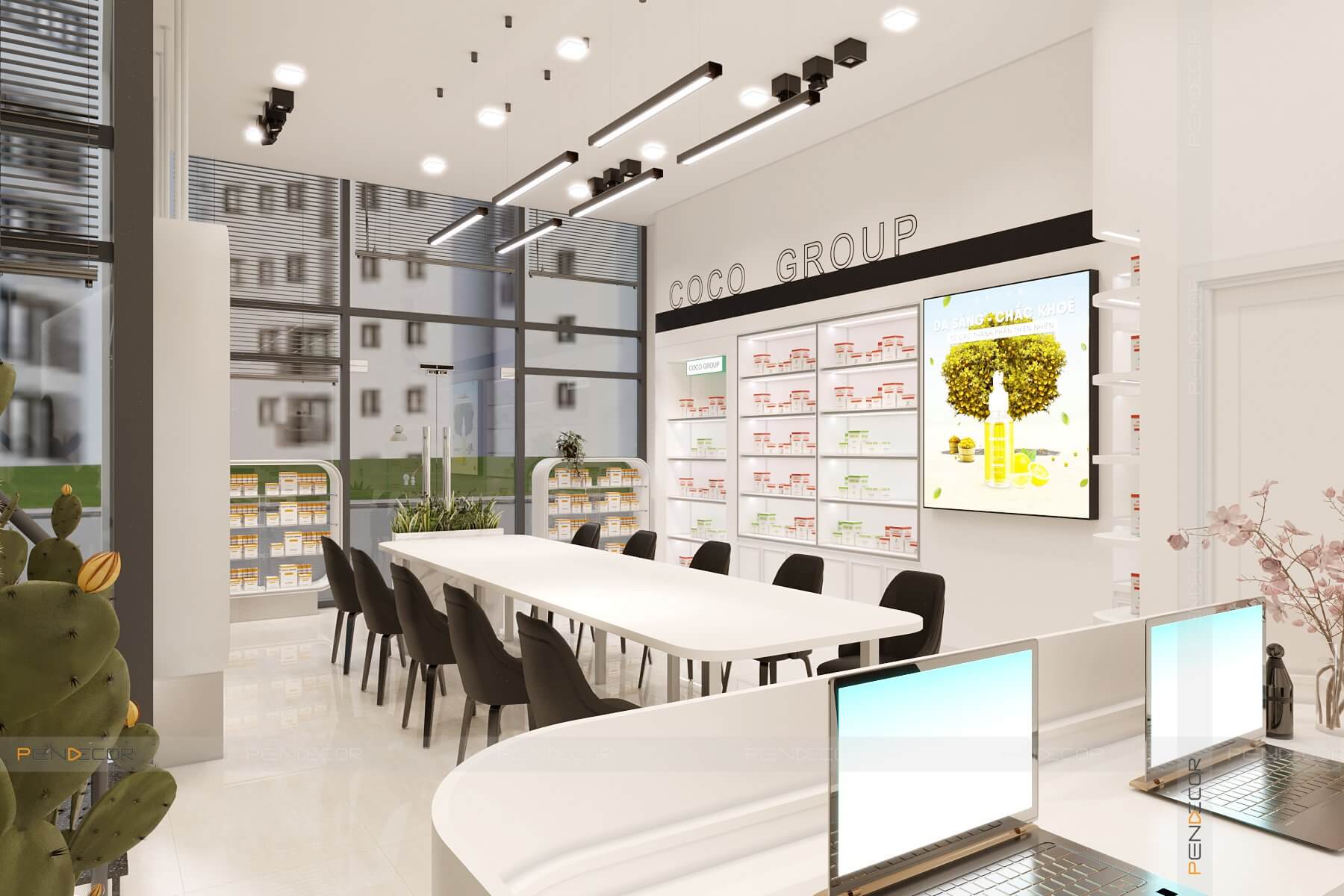 Thiết Kế Showroom Mỹ Phẩm CoCo