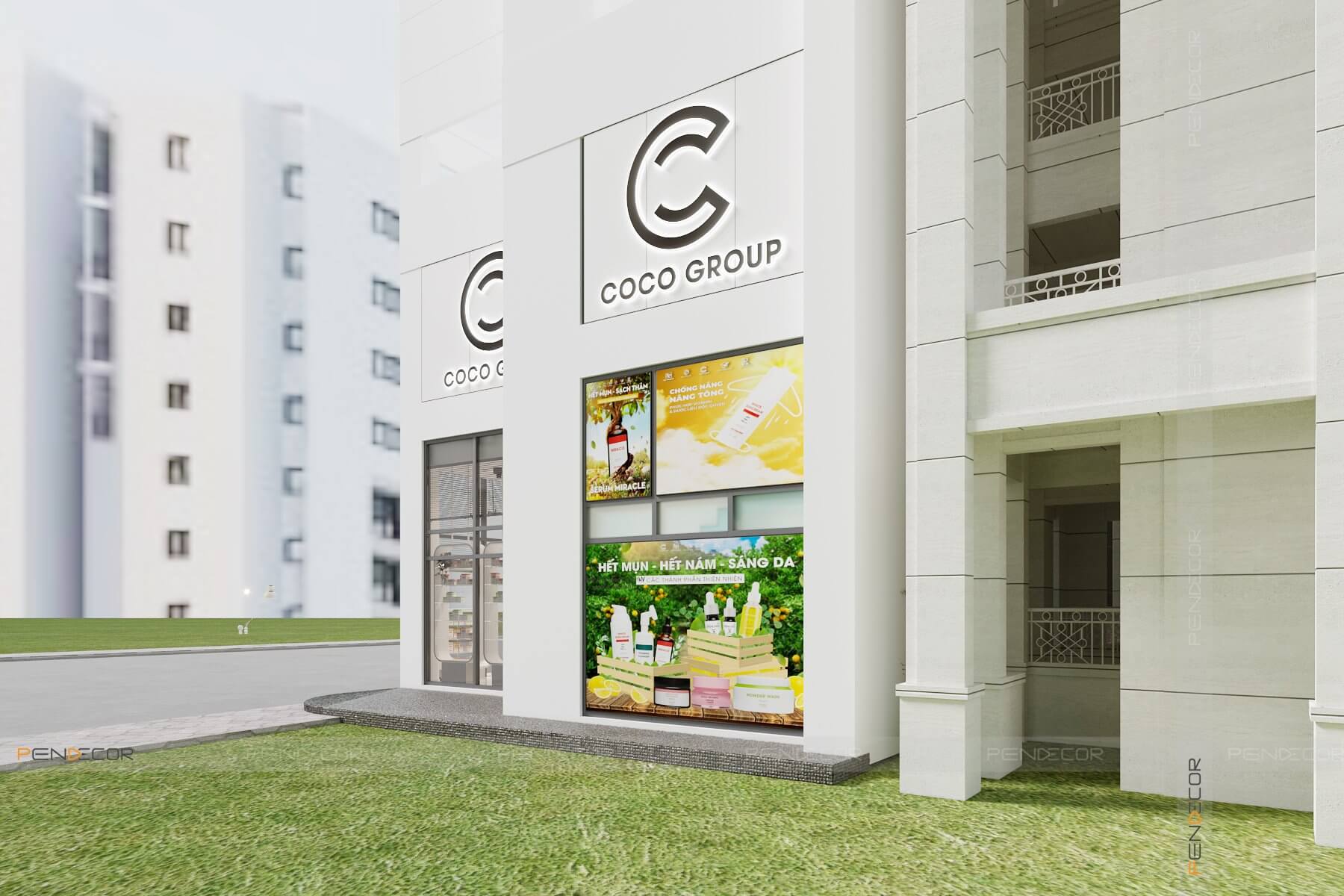 Thiết Kế Showroom Mỹ Phẩm CoCo