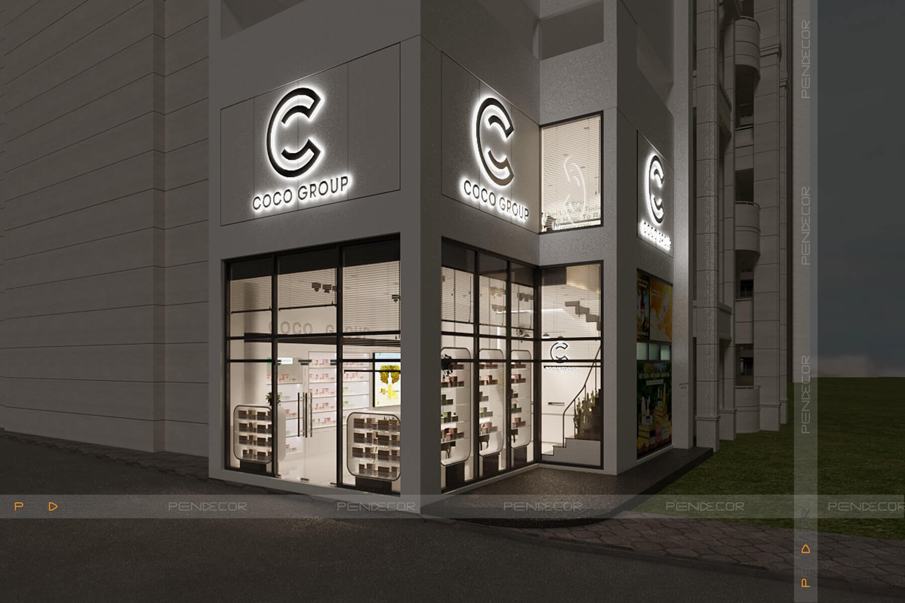 Thiết Kế Showroom Mỹ Phẩm CoCo