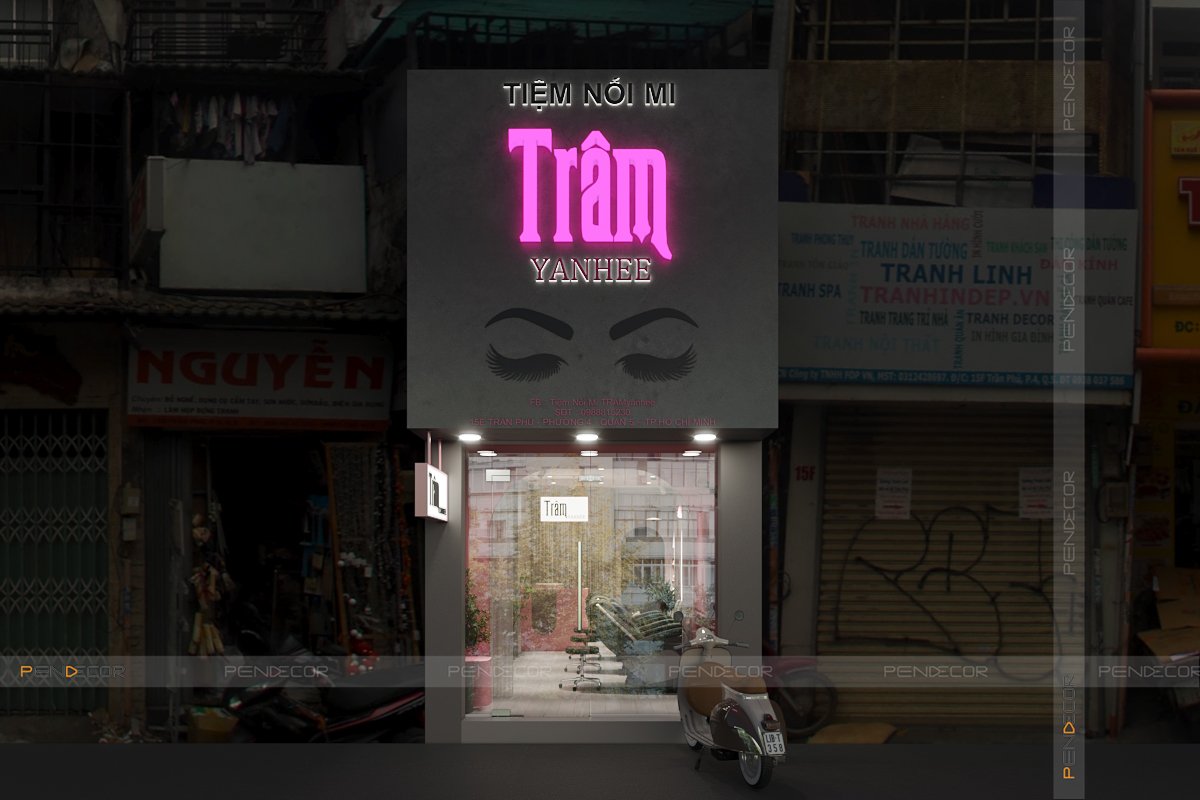 Thiết Kế Tiệm Nối Mi Trâm Yanhee