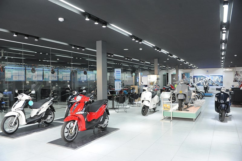 Thiết kế cửa hàng xe máy góp phần tăng hiệu quả kinh doanh và định vị thương hiệu