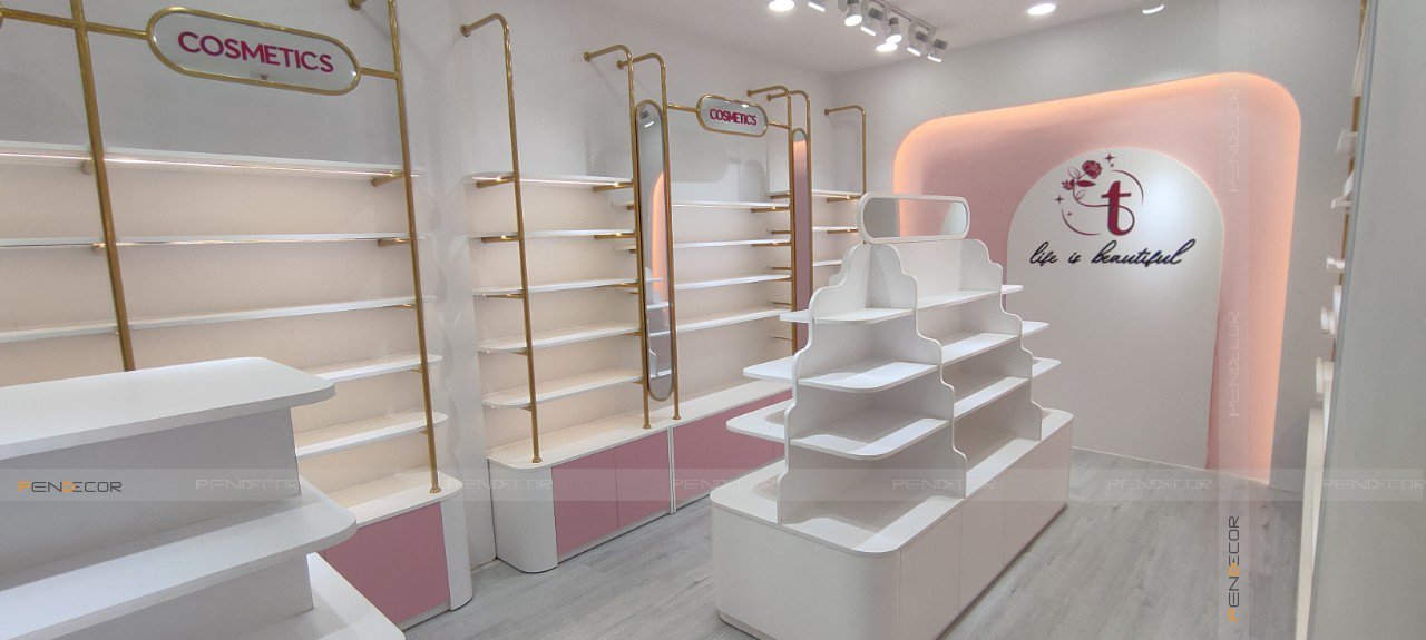 Thi Công Shop Phụ Kiện Thương Cosmetics & Accessories