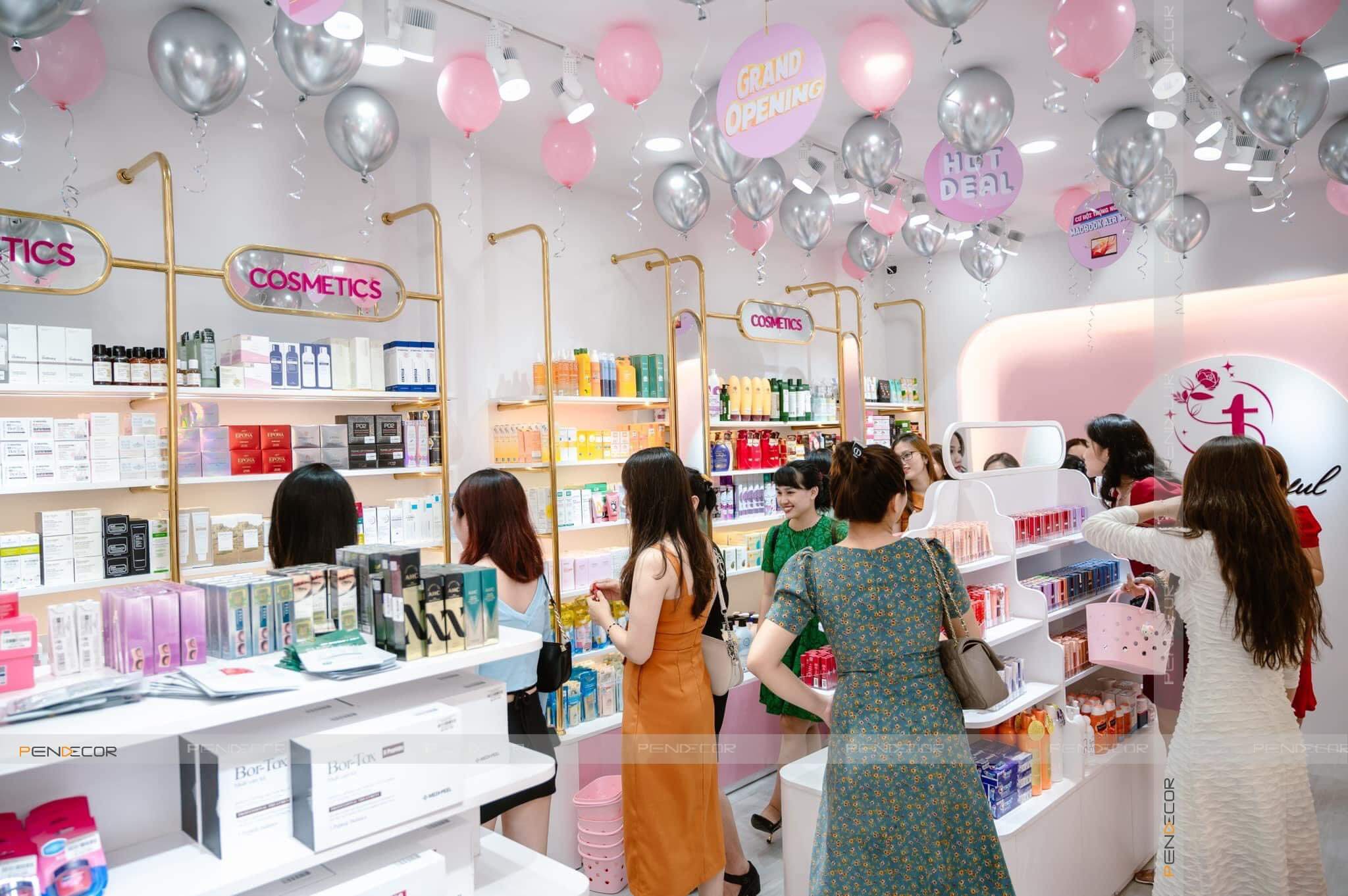 Thi Công Shop Phụ Kiện Thương Cosmetics & Accessories