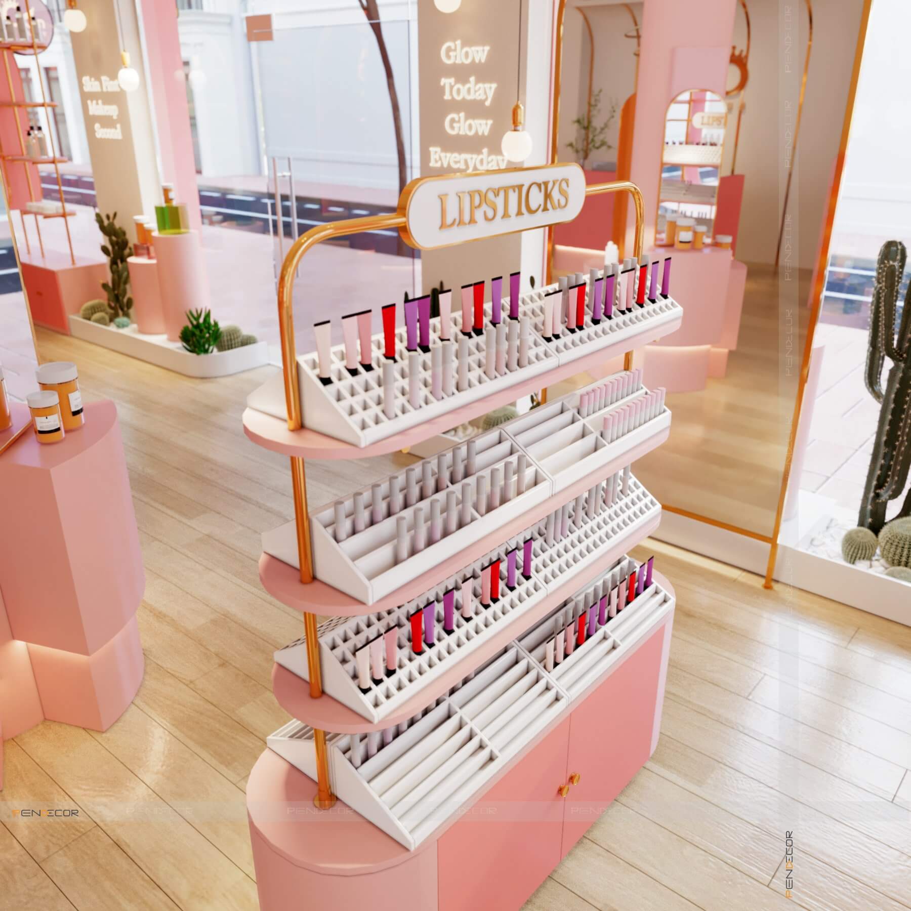 Thiết Kế Shop Mỹ Phẩm CYNN