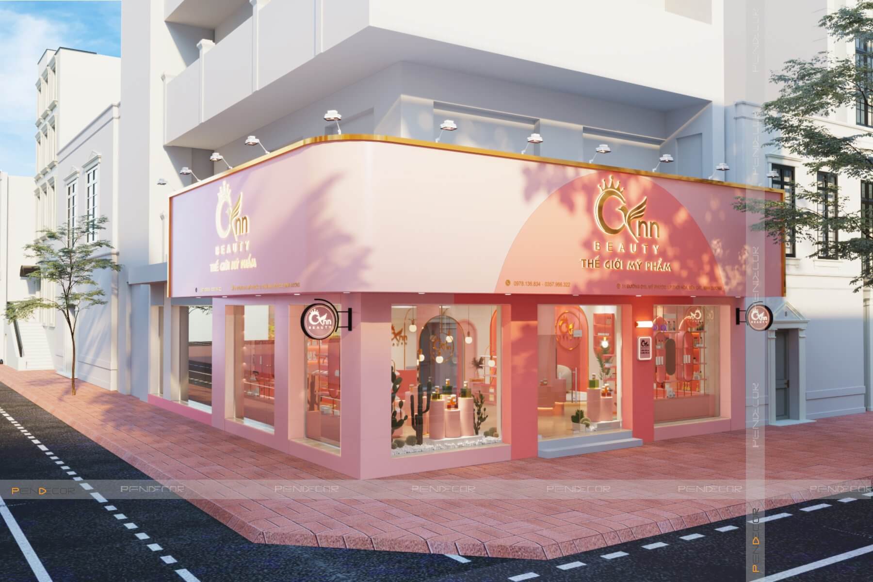 Thiết Kế Shop Mỹ Phẩm CYNN