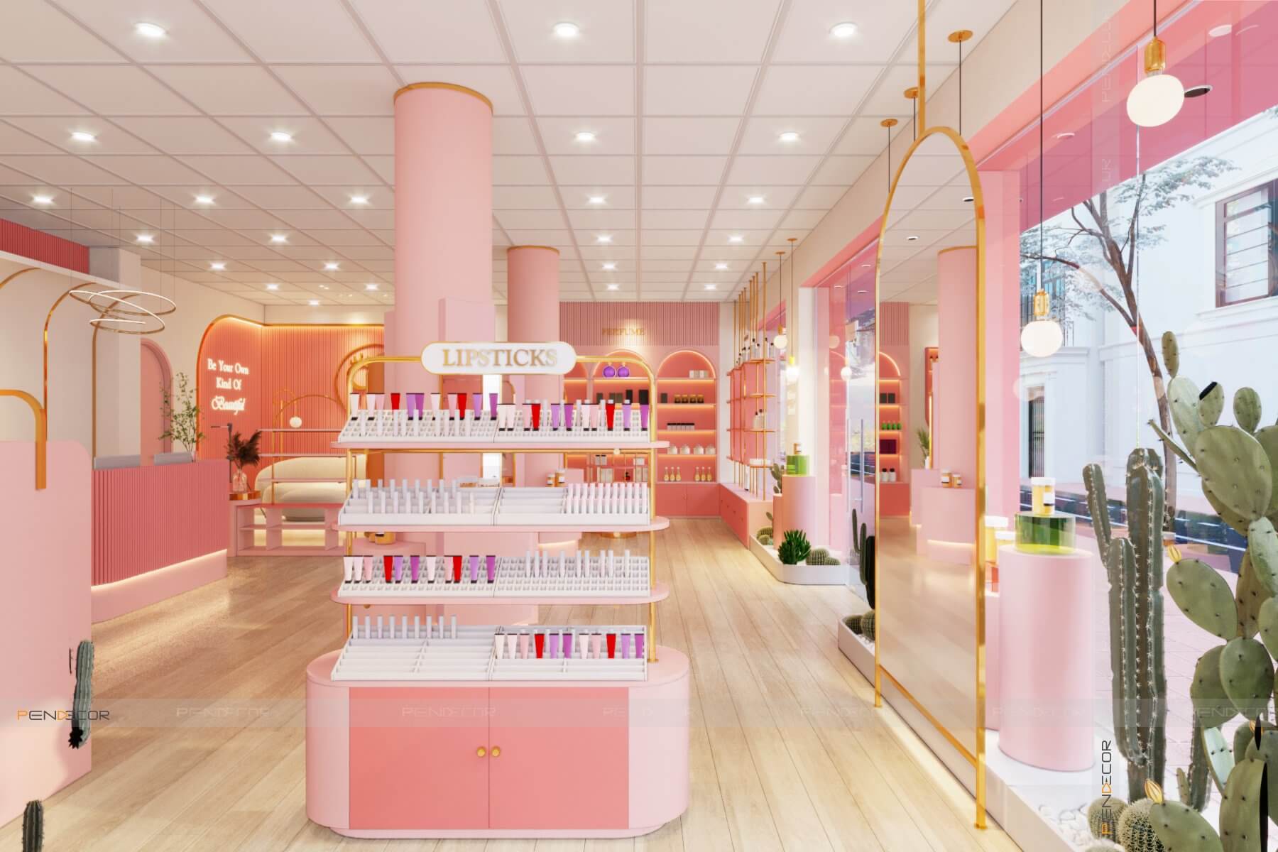 Thiết Kế Shop Mỹ Phẩm CYNN