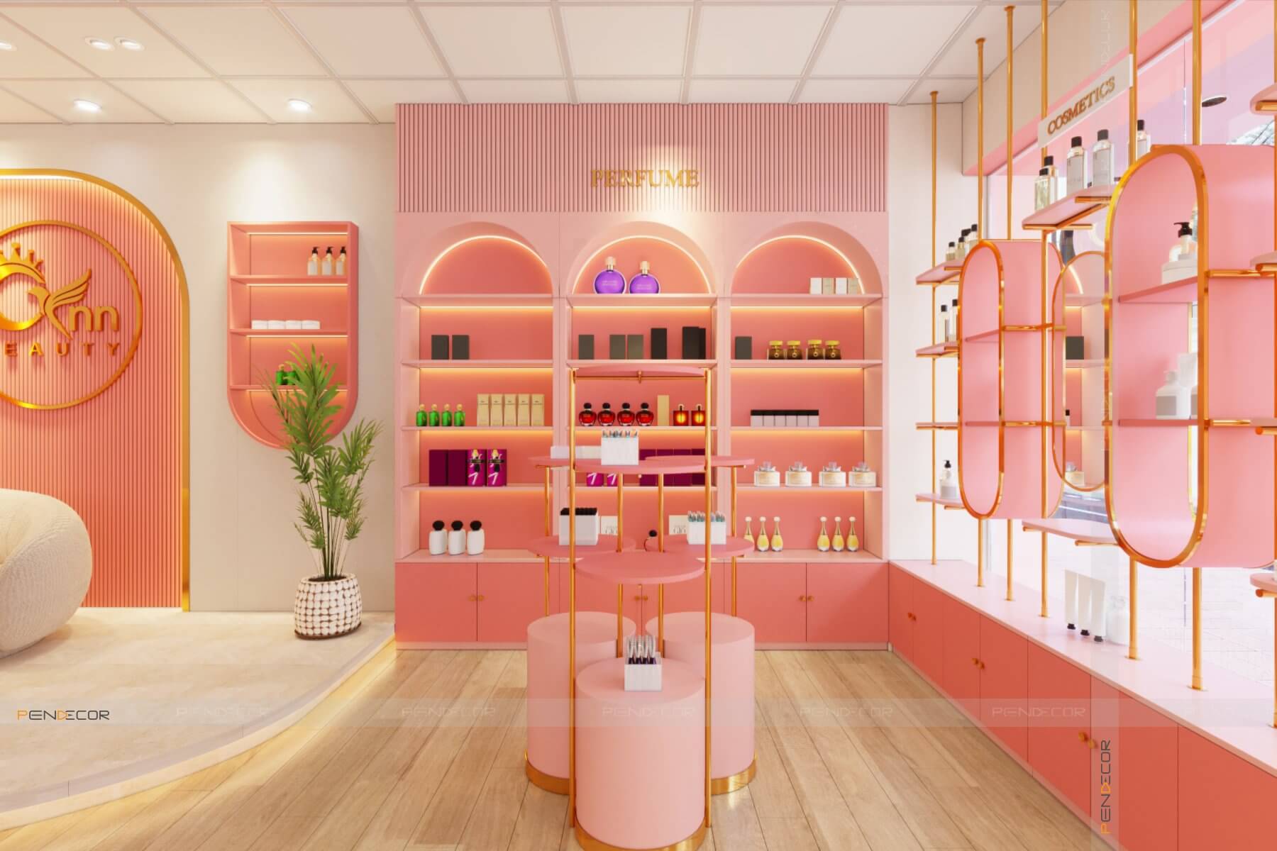 Thiết Kế Shop Mỹ Phẩm CYNN