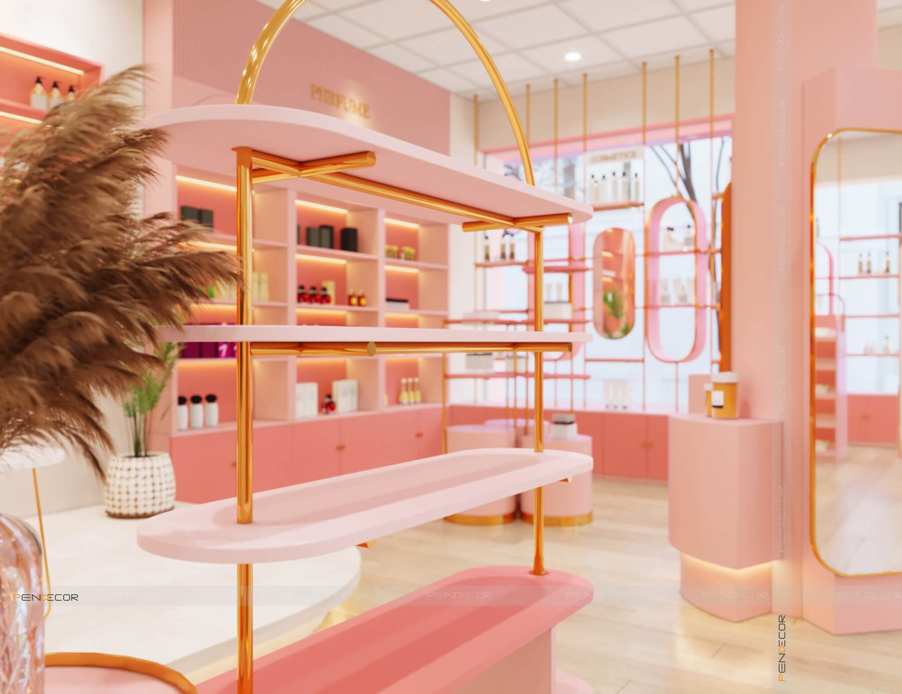 Thiết Kế Shop Mỹ Phẩm CYNN