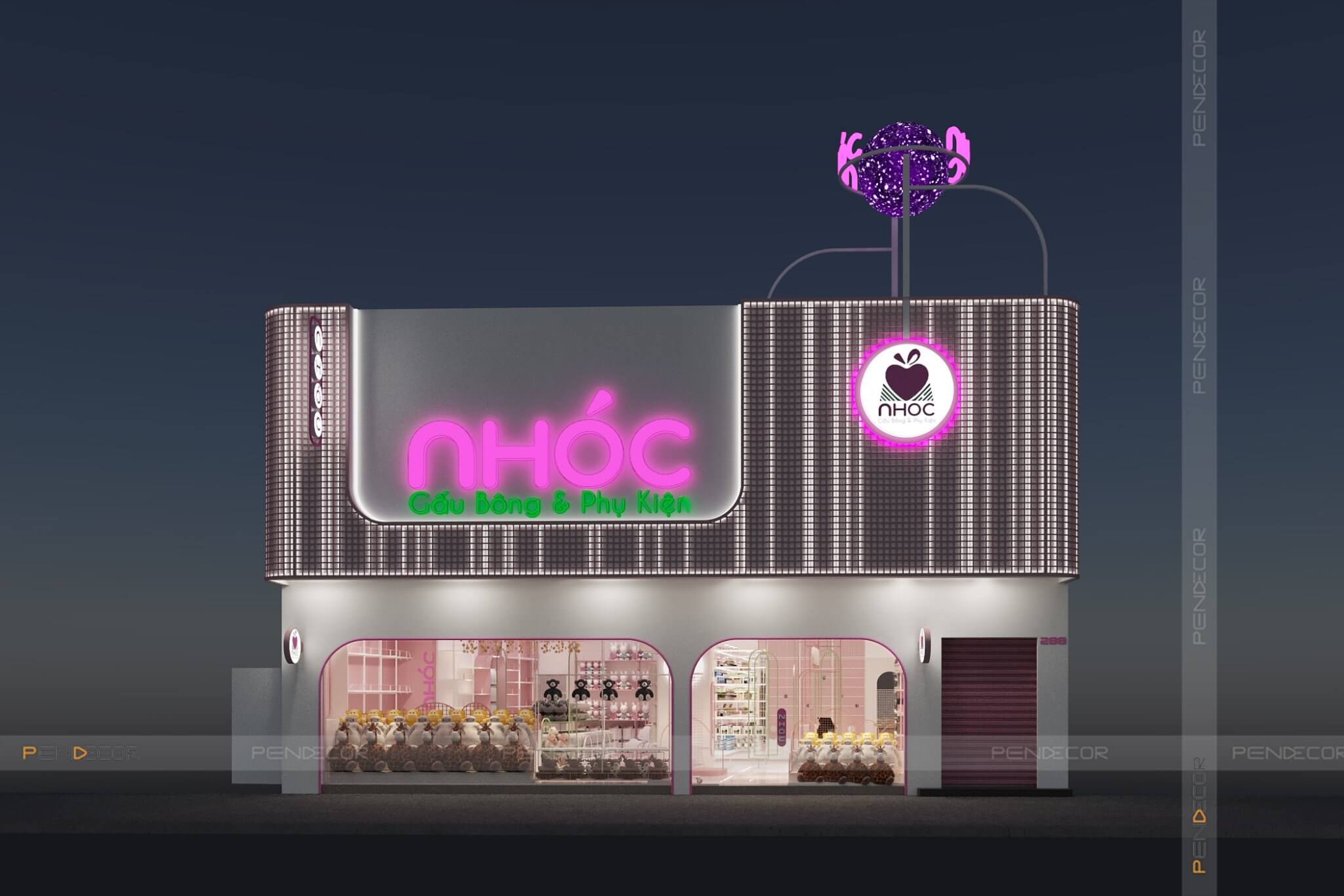 Thiết Kế Shop Gấu Bông Nhóc
