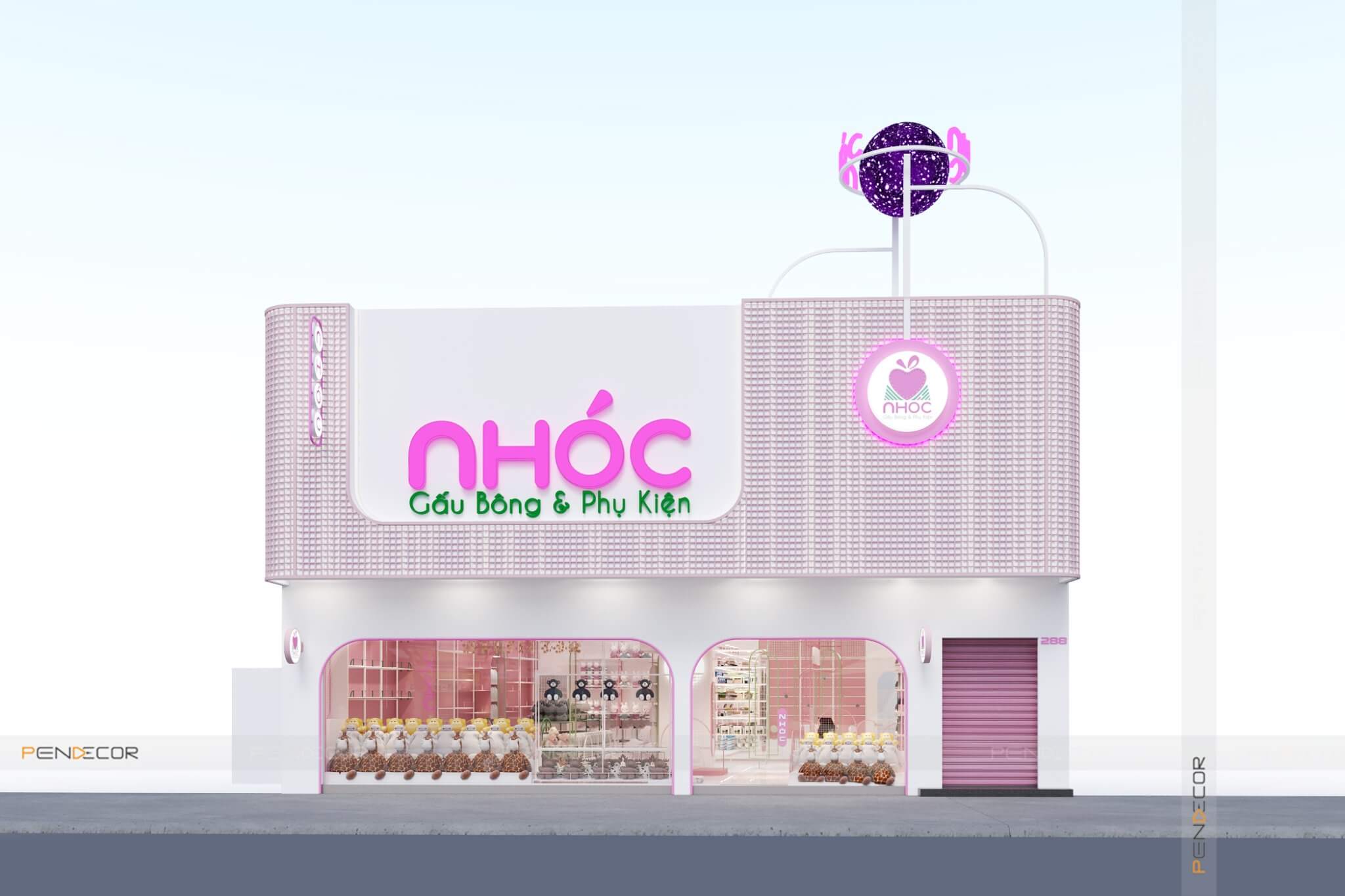 Thiết Kế Shop Gấu Bông Nhóc