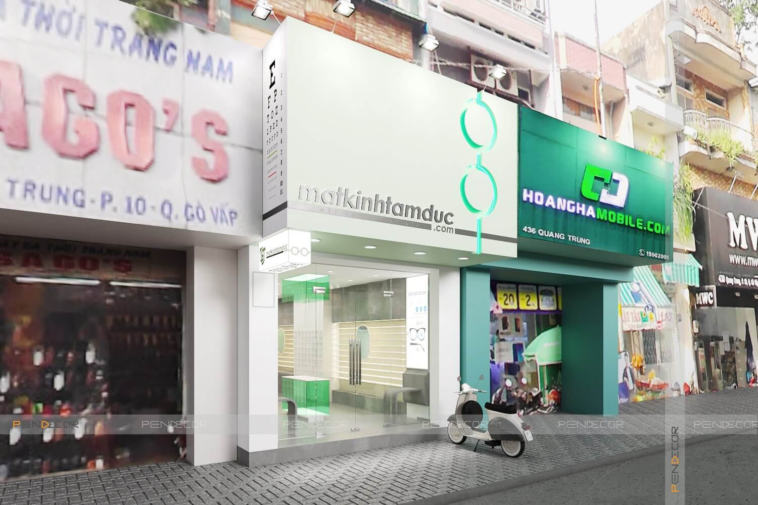 Thiết Kế Shop Mắt Kính Tâm Đức