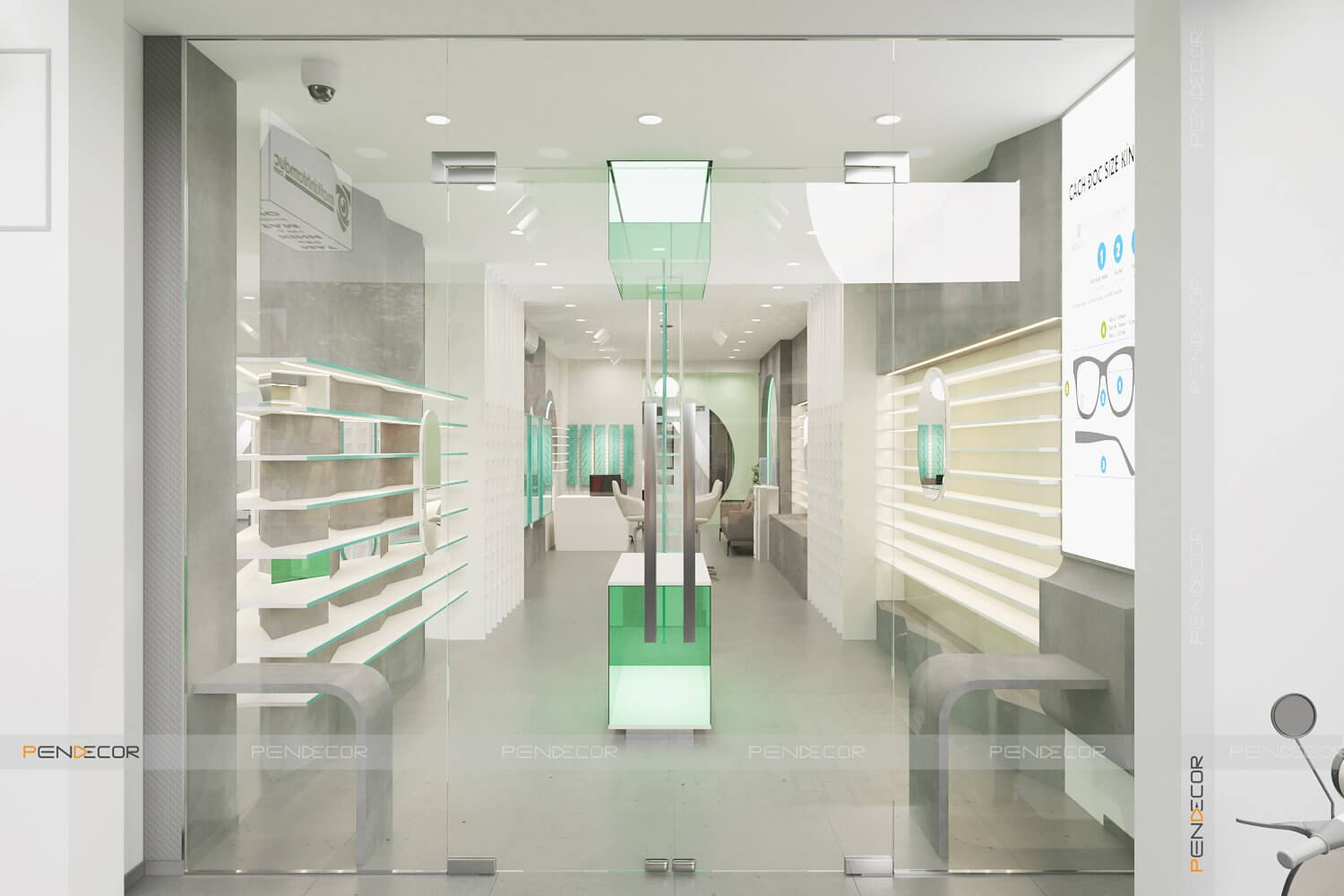 Thiết Kế Shop Mắt Kính Tâm Đức