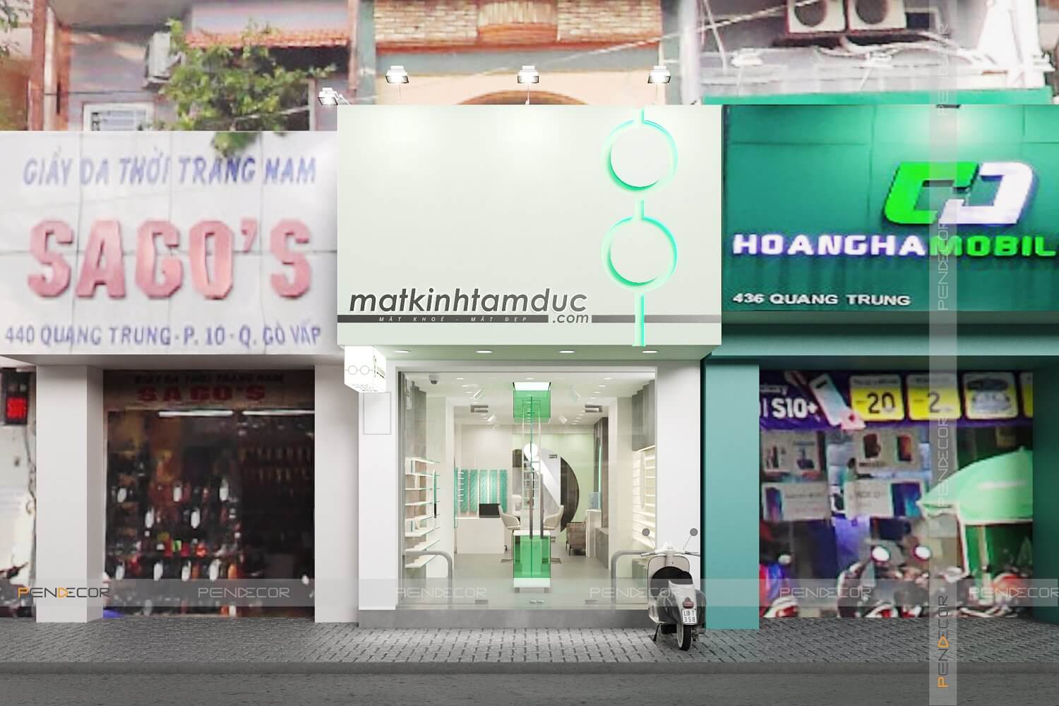 Thiết Kế Shop Mắt Kính Tâm Đức